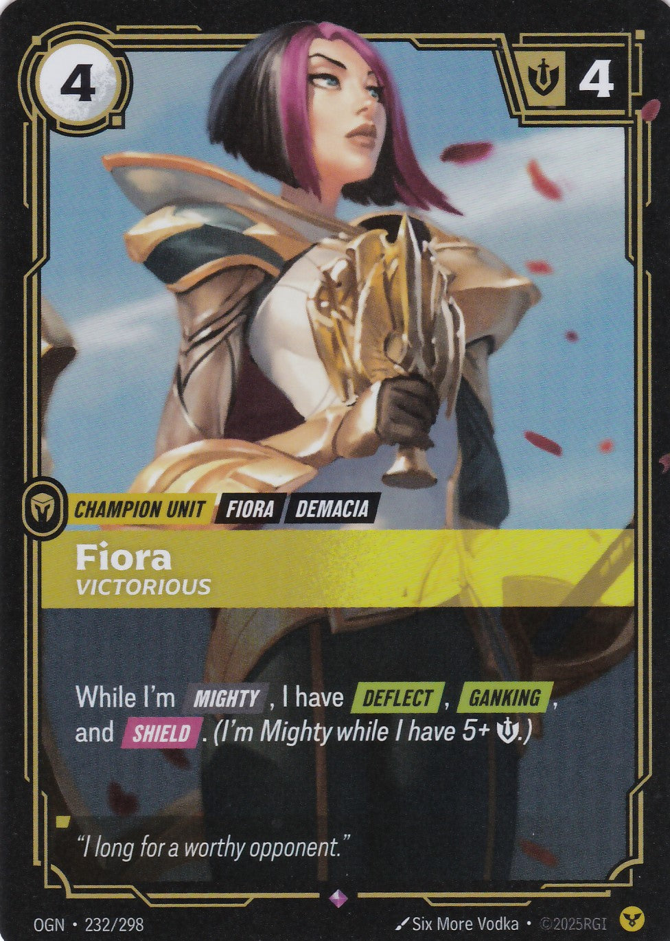 Fiora, Victorious - OGN-232 - Rare - EN - Origins