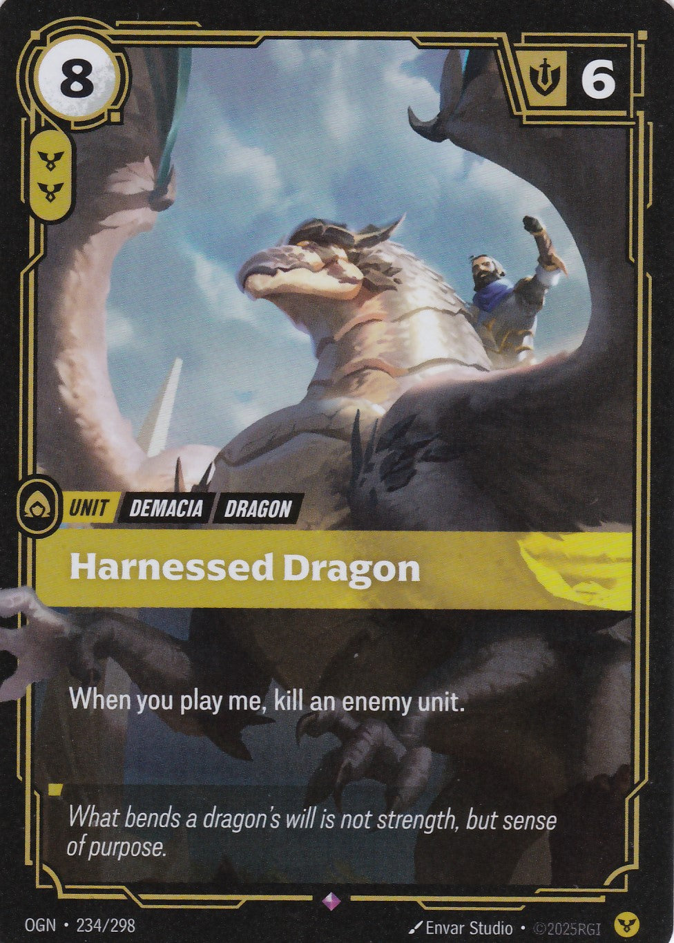 Harnessed Dragon - OGN-234 - Rare - EN - Origins