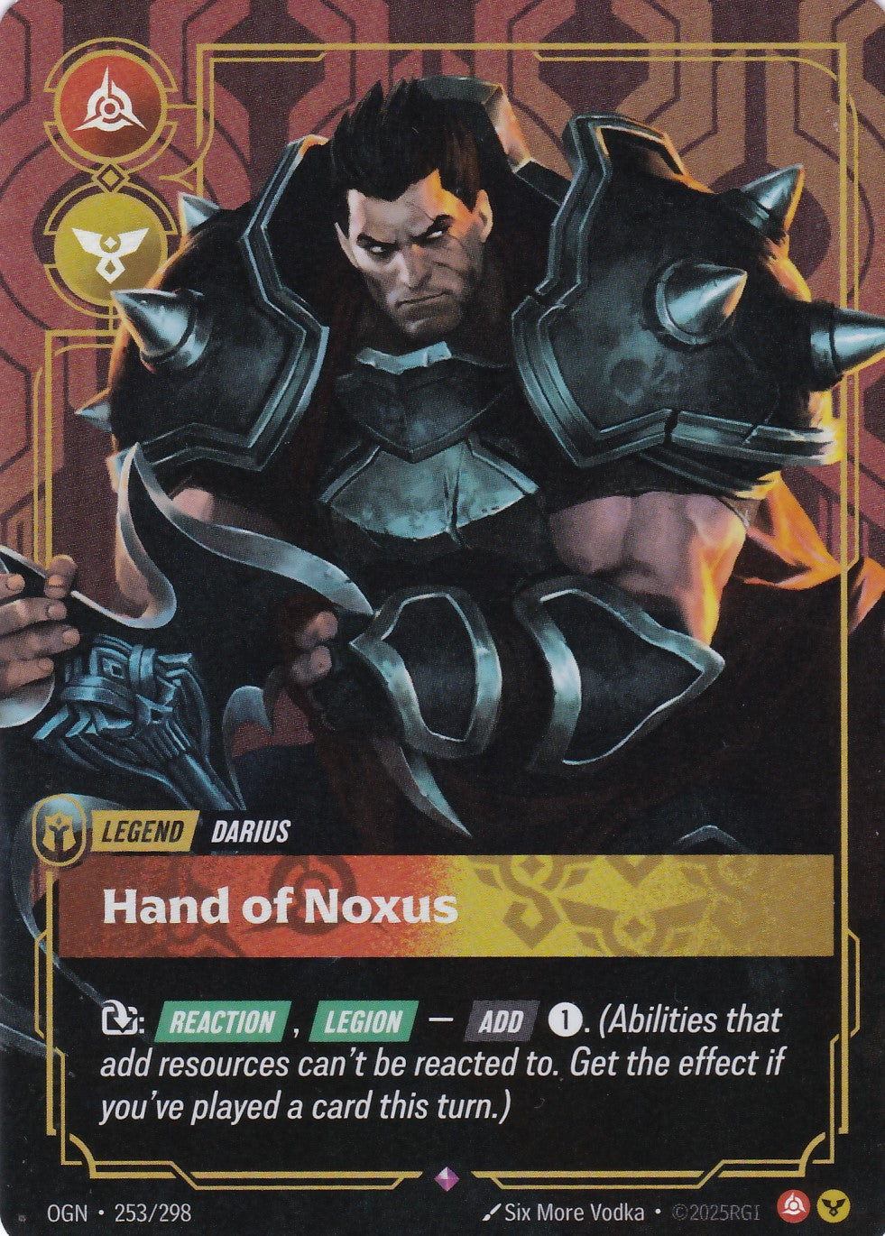 Darius, Hand of Noxus - OGN-253 - Rare - EN - Origins
