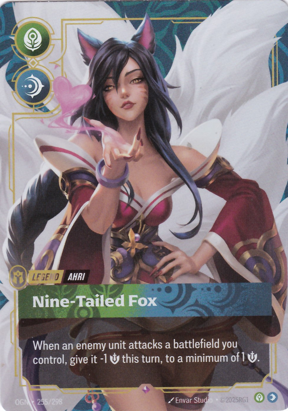 Ahri, Nine-Tailed Fox - OGN-255 - Rare - EN - Origins