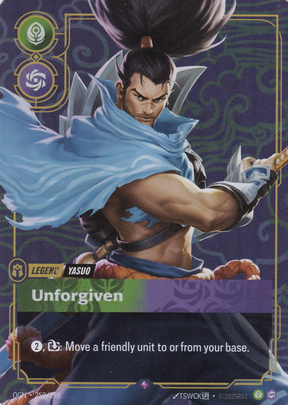 Yasuo, Unforgiven - OGN-259 - Rare - EN - Origins