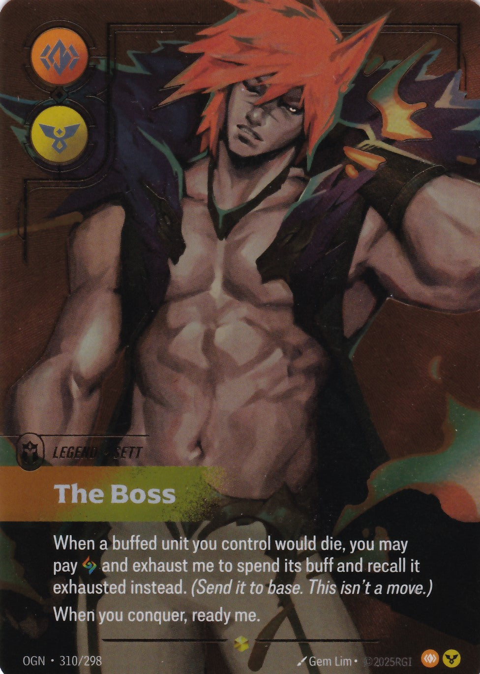 Sett, The Boss (Overnumbered) - OGN-310 - Showcase - EN - Origins