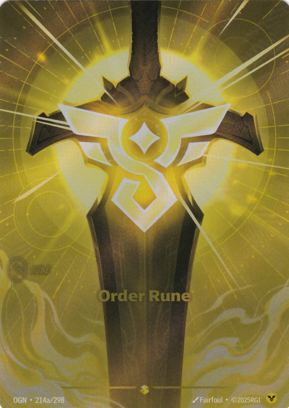 Order Rune (Alt Art) - OGN-214a - Showcase - EN - Origins