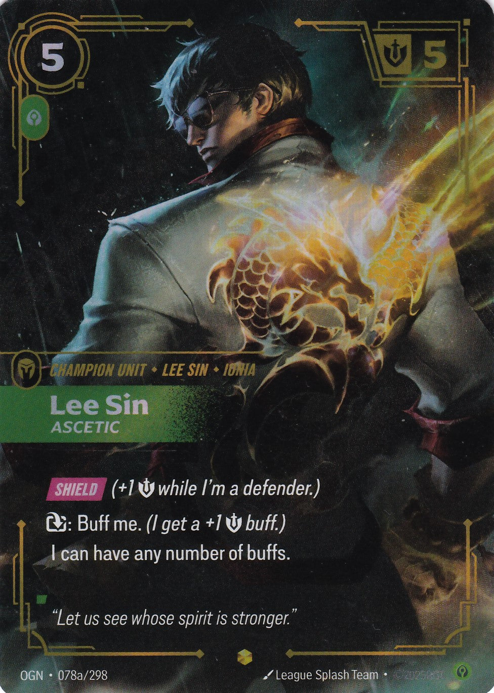 Lee Sin, Ascetic (Alt Art) - OGN-078a - Showcase - EN - Origins