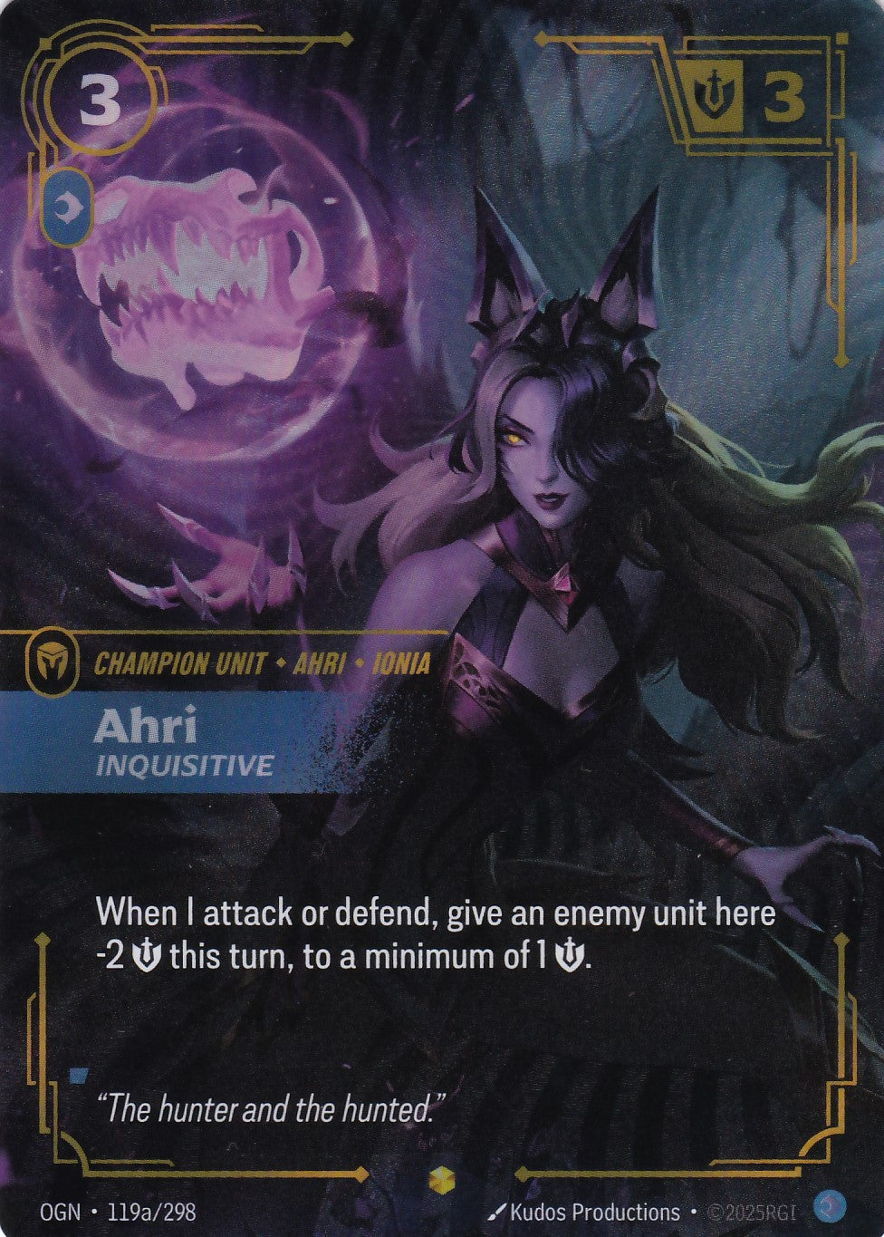 Ahri, Inquisitive - OGN-119a (Alt Art) - Epic - EN - Origins