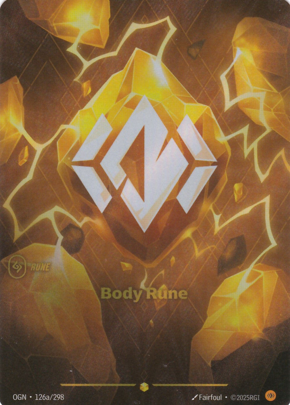 Body Rune (Alt Art) - OGN-126a - Showcase - EN - Origins