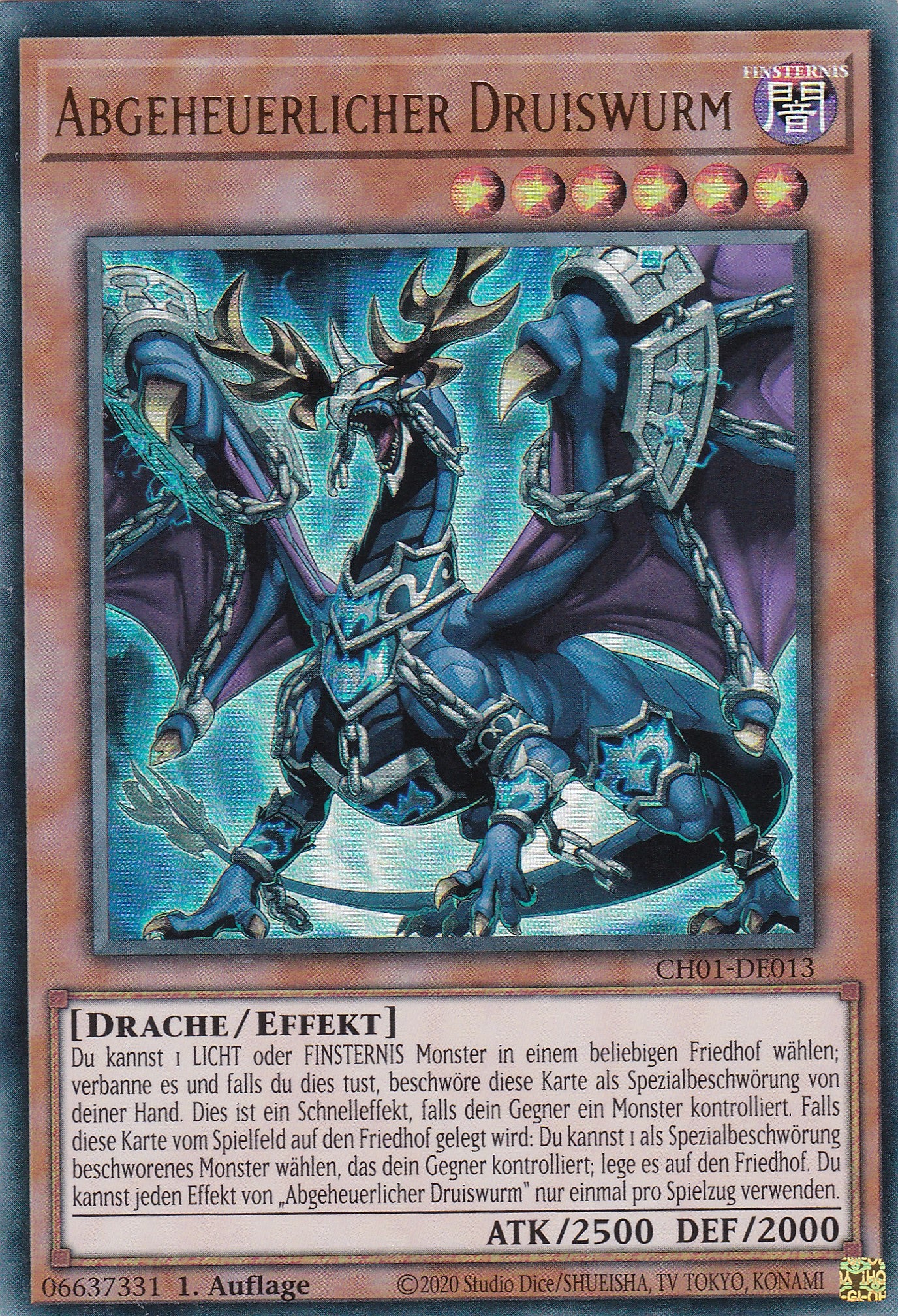 Abgeheuerlicher Druiswurm – CH01-DE013 – Ultra Rare – Deutsch – 1. Auflage – The Chronicles Deck: The Fallen & The Virtuous