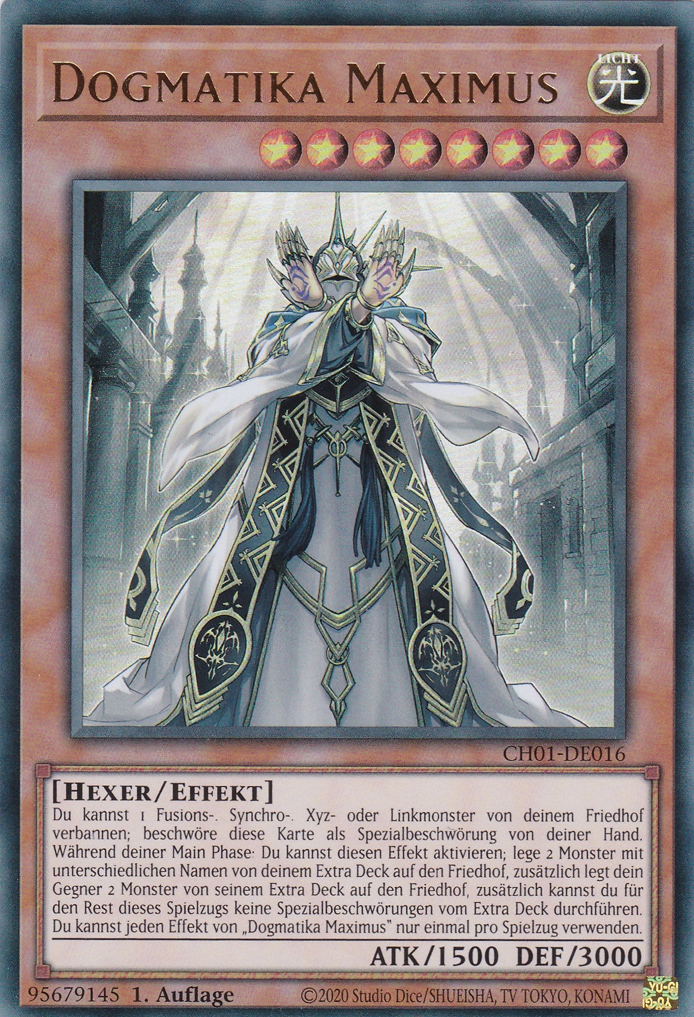 Dogmatika Maximus – CH01-DE016 – Ultra Rare – Deutsch – 1. Auflage – The Chronicles Deck: The Fallen & The Virtuous