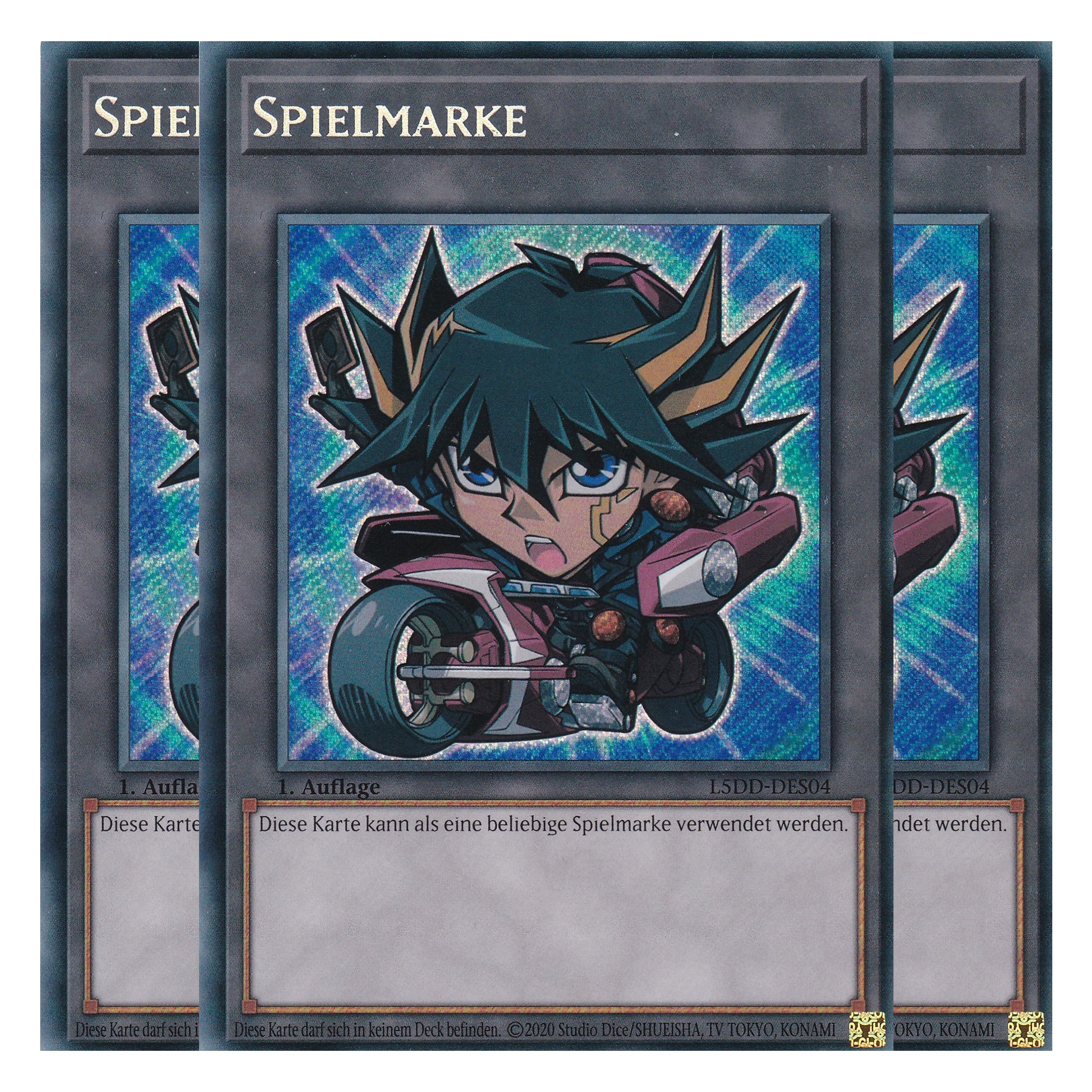 Token V.1 - L5DD-DES04 - Secret Rare - Deutsch - 1. Auflage - Legendary 5D's Decks - Playset (3 Kopien) - Yu-Gi-Oh!