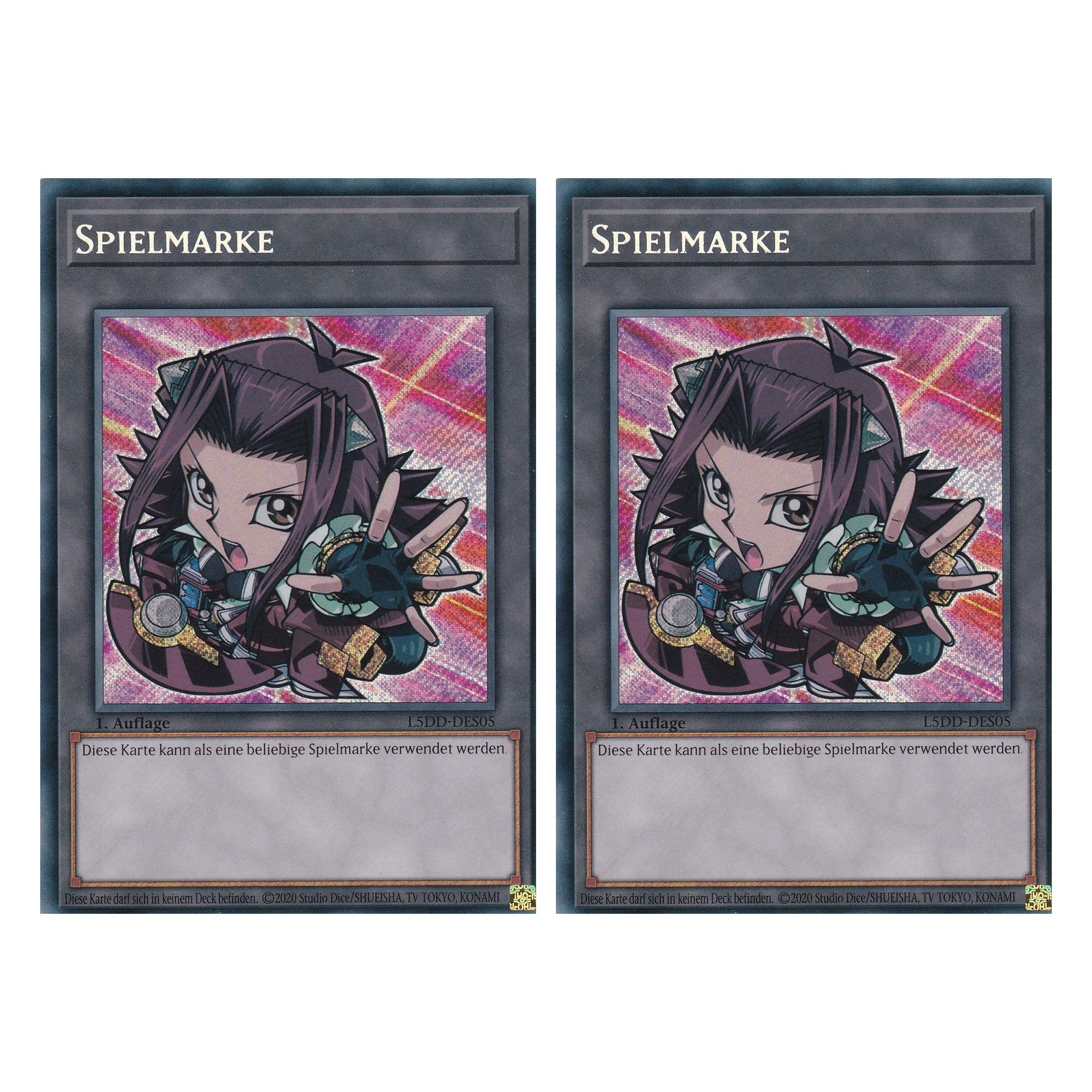 Token V.2 - L5DD-DES05 - Secret Rare - Deutsch - 1. Auflage - Legendary 5D's Decks - Duo Set (2 Stück) - Yu-Gi-Oh!