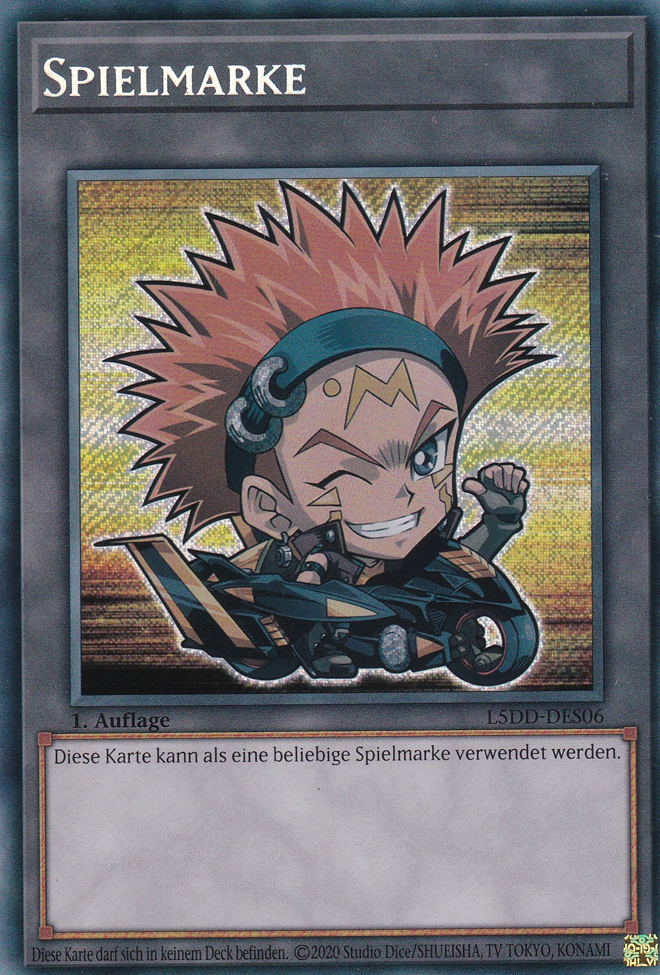 Token V.3 – L5DD-S06 – Secret Rare – DE – 1. Auflage – Legendary 5D's Decks
