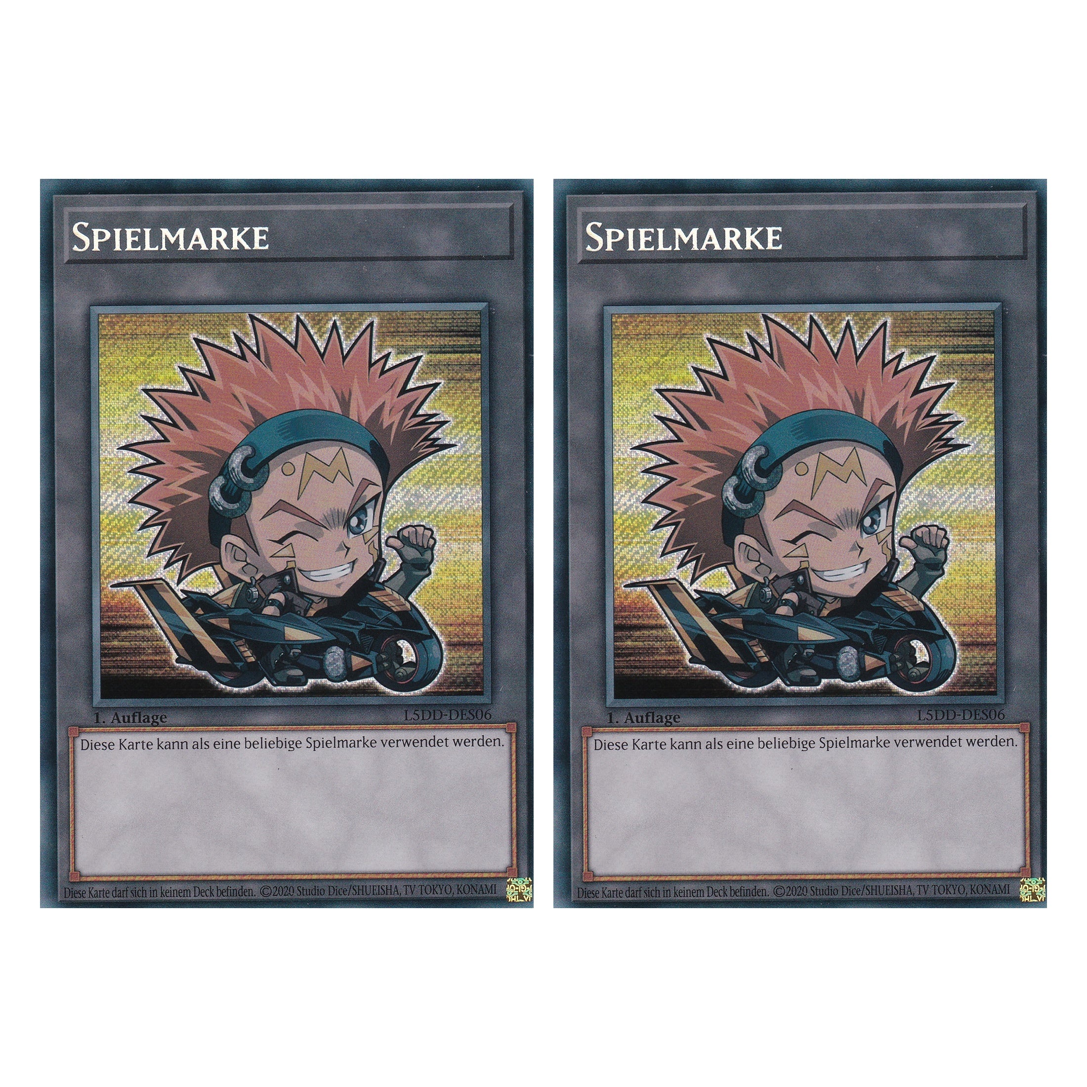 Token V.3 - L5DD-DES06 - Secret Rare - Deutsch - 1. Auflage - Legendary 5D's Decks - Duo Set (2 Stück) - Yu-Gi-Oh!