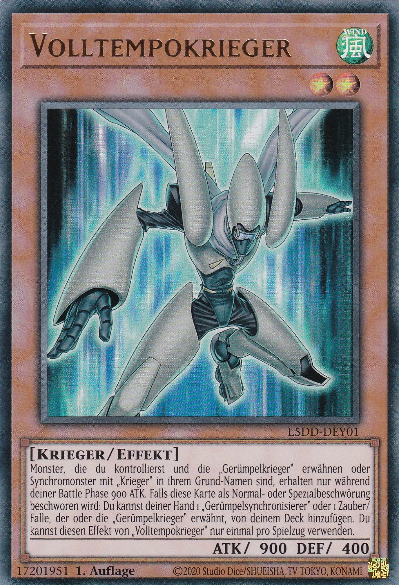 Volltempokrieger – L5DD-Y01 – Ultra Rare – DE – 1. Auflage – Legendary 5D's Decks