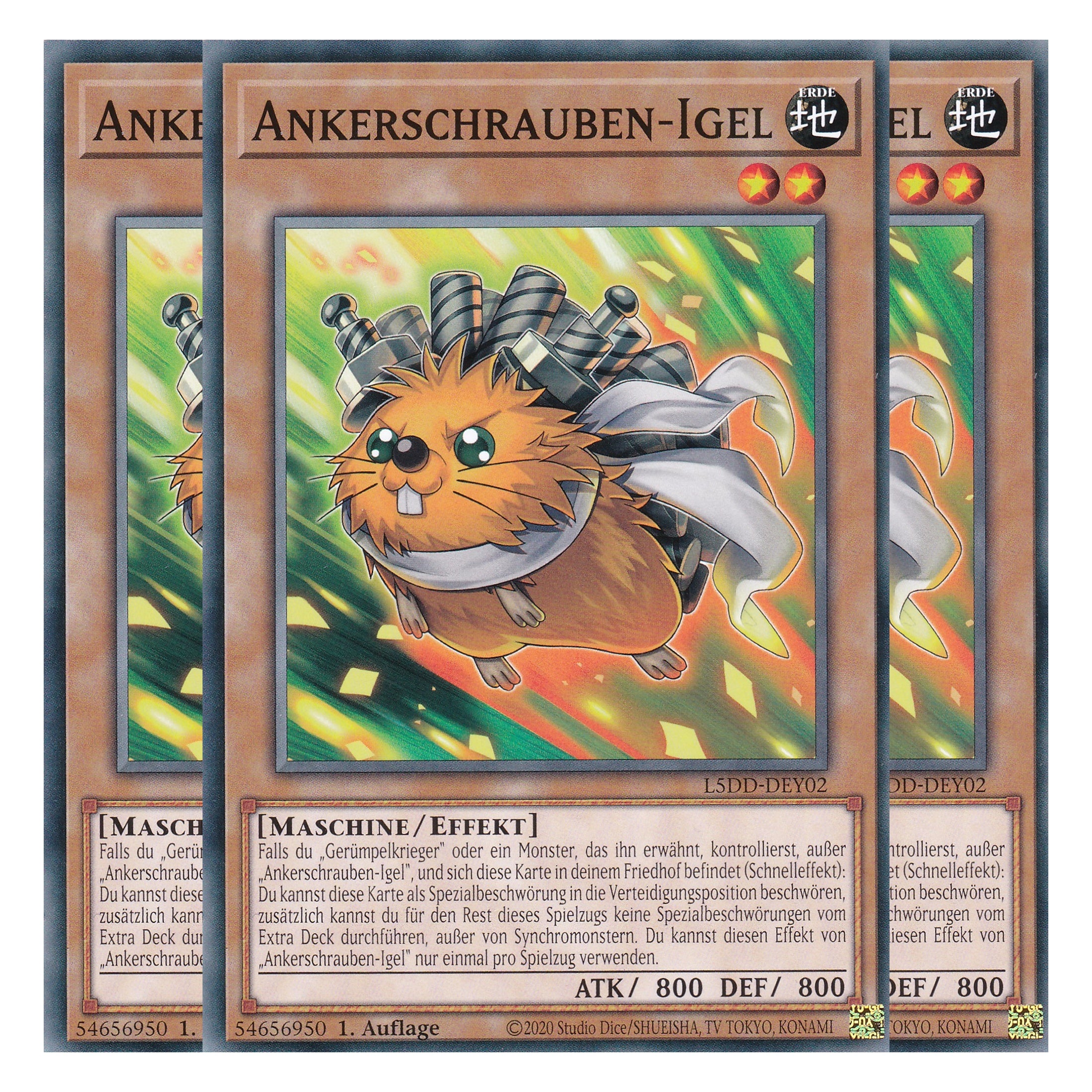 Ankerschrauben-Igel - L5DD-DEY02 - Common - Deutsch - 1. Auflage - Legendary 5D's Decks - Playset (3 Kopien)