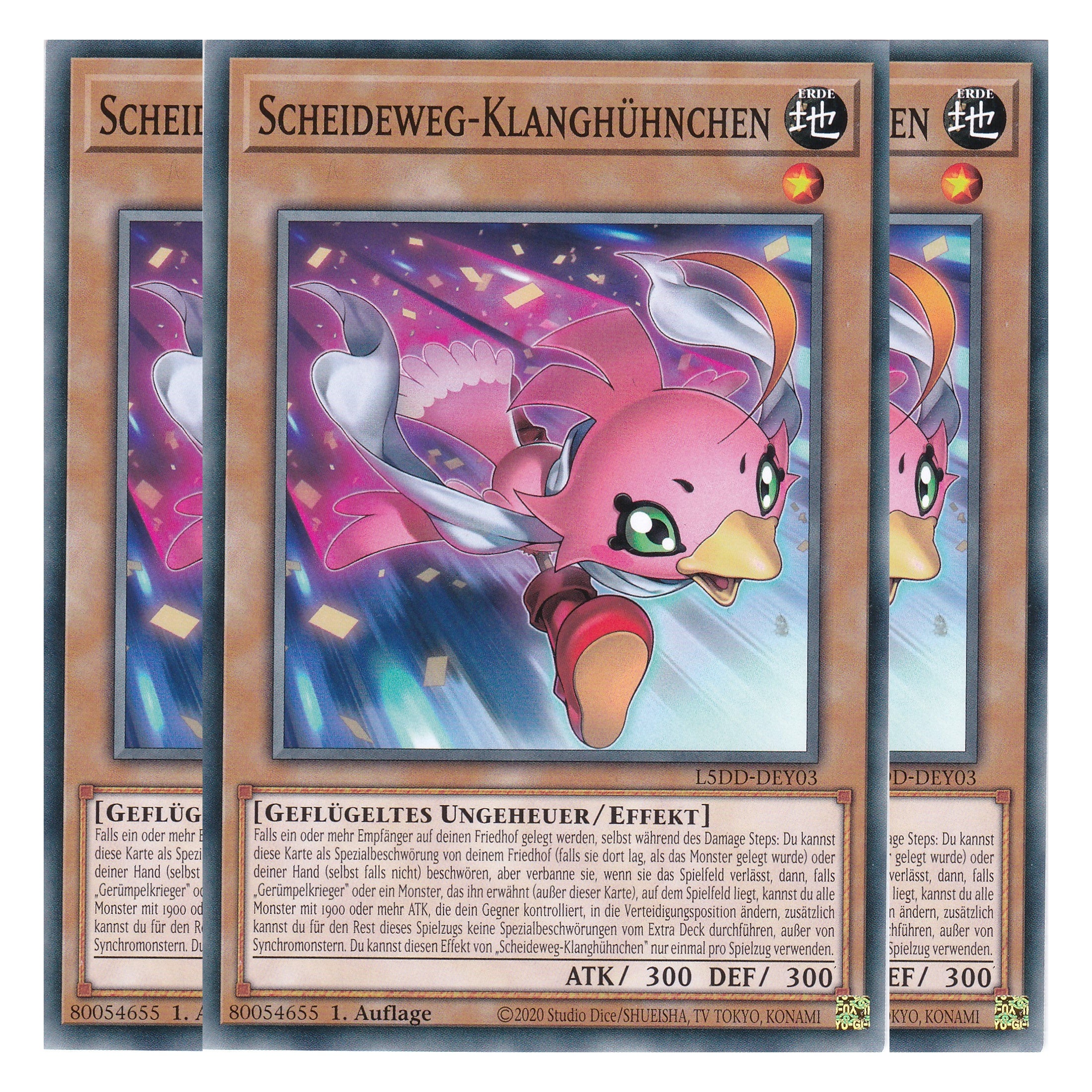 Scheideweg-Klang-Hühnchen - L5DD-DEY03 - Common - Deutsch - 1. Auflage - Legendary 5D's Decks - Playset (3 Kopien)