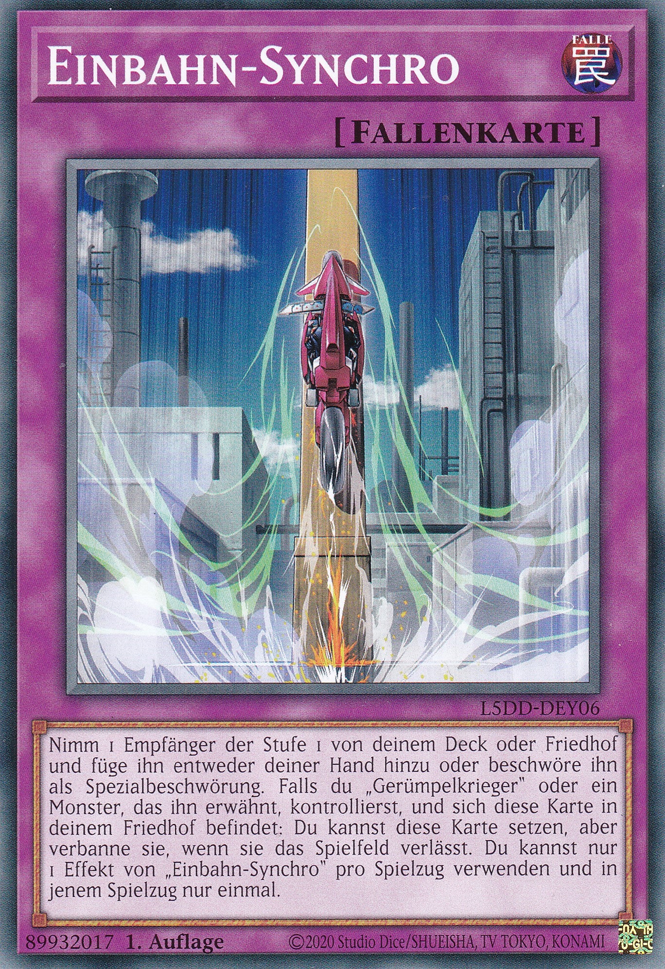 Einbahn-Synchro – L5DD-Y06 – Common – DE – 1. Auflage – Legendary 5D's Decks