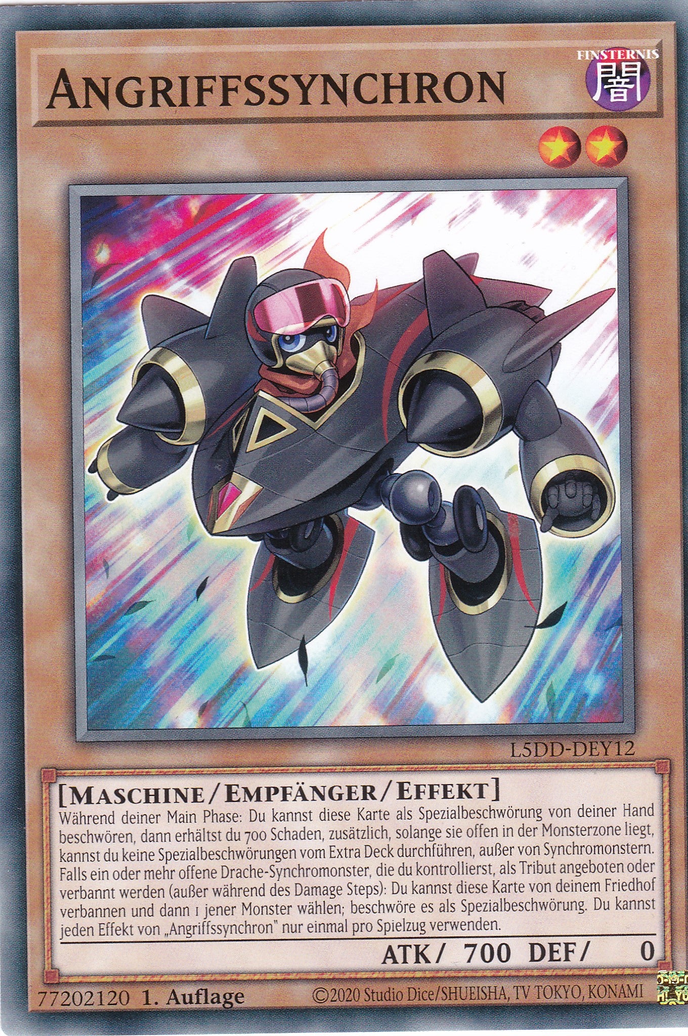 Angriffssynchron – L5DD-Y12 – Common – DE – 1. Auflage – Legendary 5D's Decks