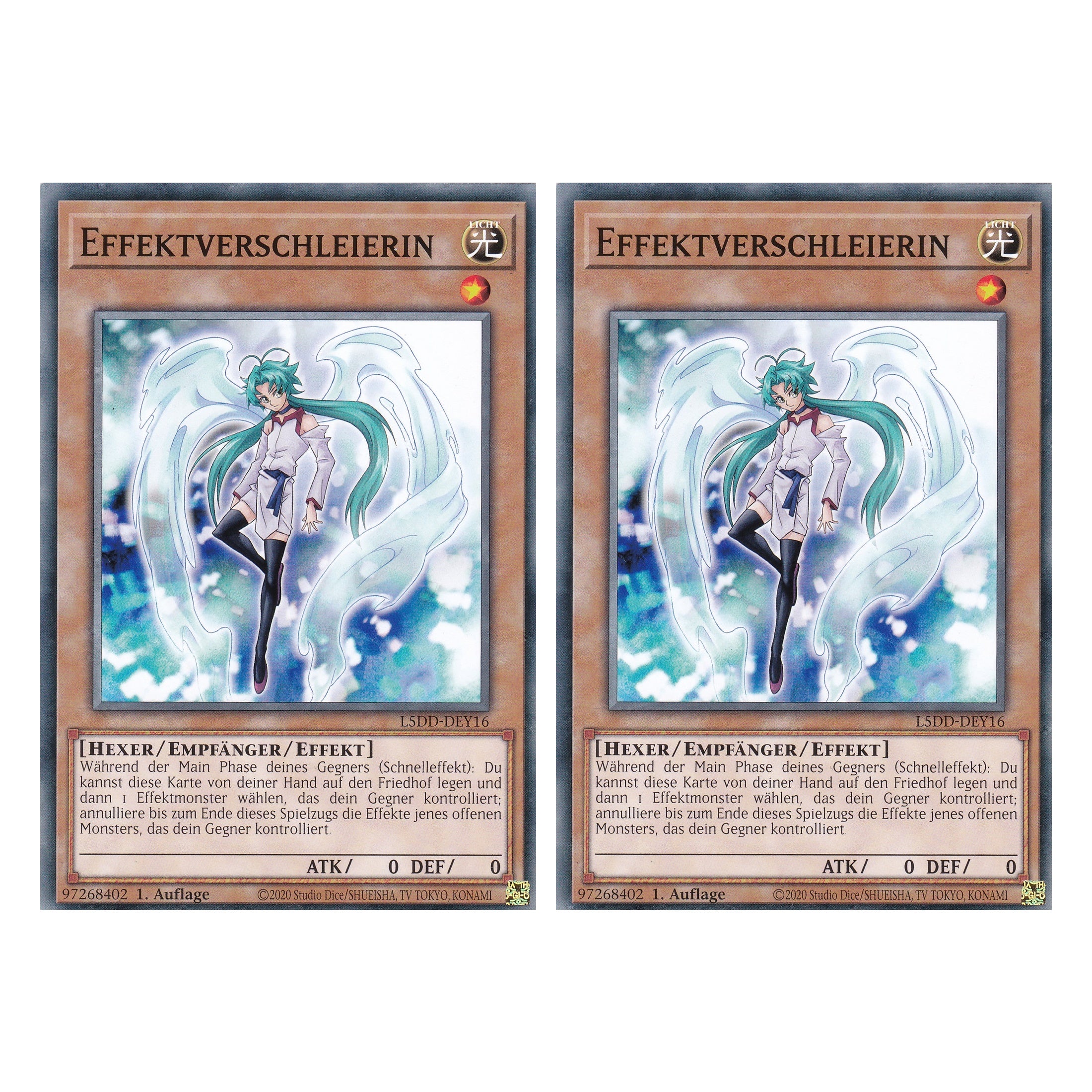 Effektverschleierin - L5DD-DEY16 - Common - Deutsch - 1. Auflage - Legendary 5D's Decks - Duo Set (2 Stück) - Yu-Gi-Oh!