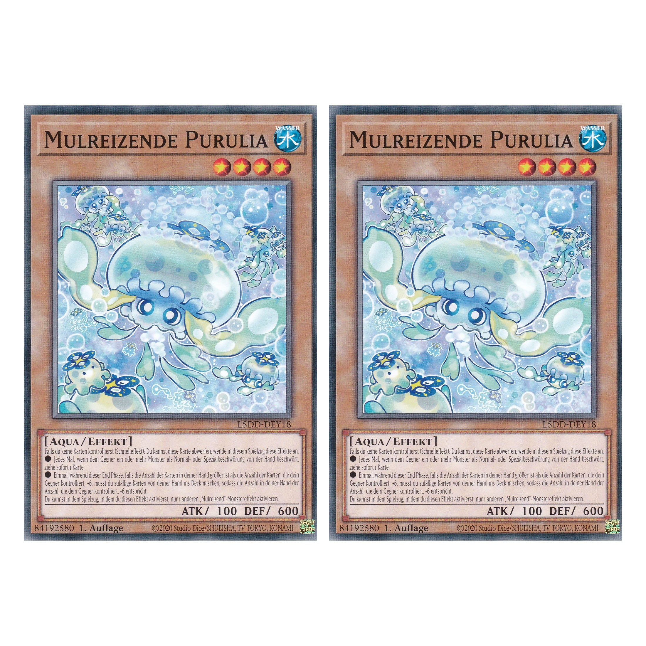 Mulreizende Purulia - L5DD-DEY18 - Common - Deutsch - 1. Auflage - Legendary 5D's Decks - Duo Set (2 Stück) - Yu-Gi-Oh!