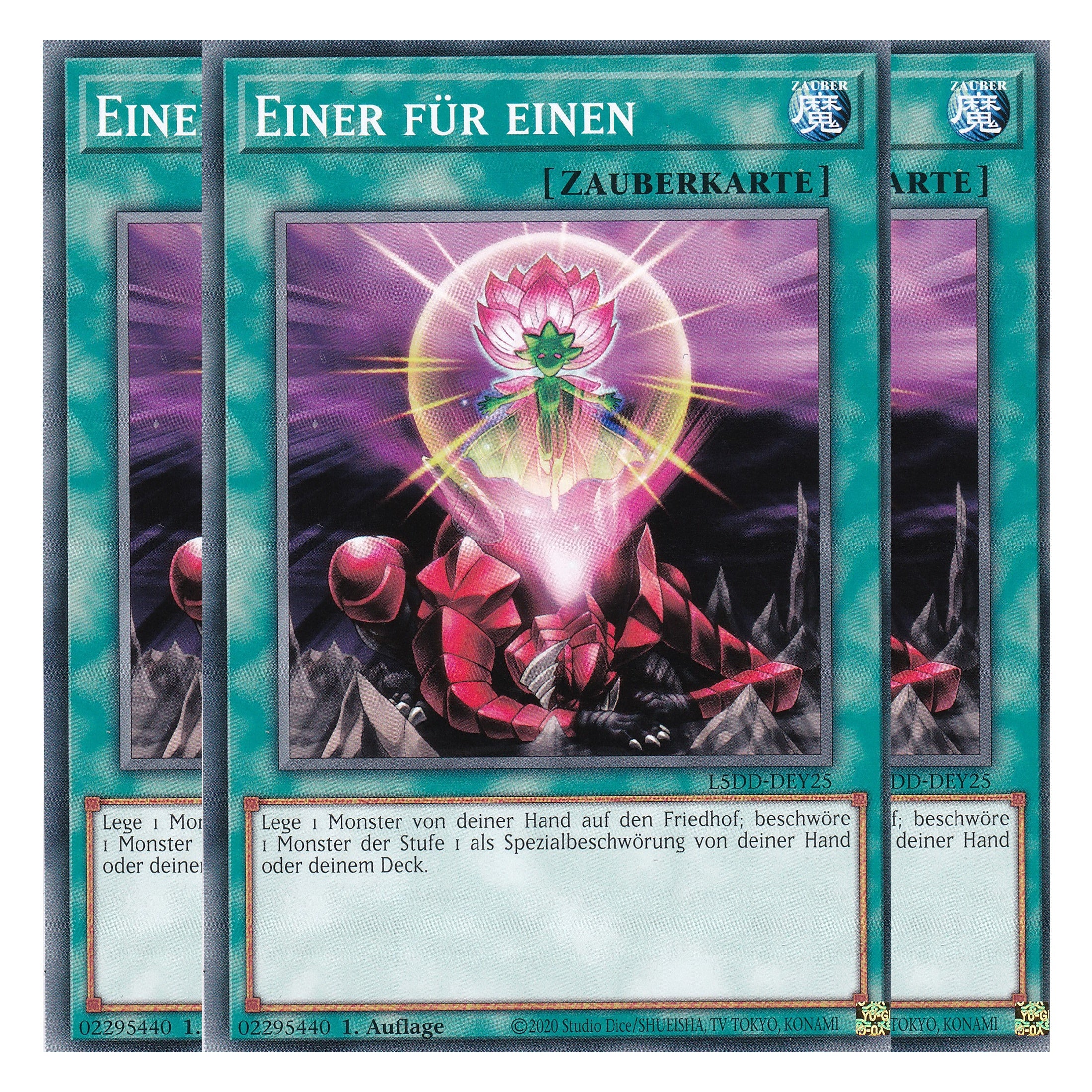 Einer für einen - L5DD-DEY25 - Common - Deutsch - 1. Auflage - Legendary 5D's Decks - Playset (3 Kopien)