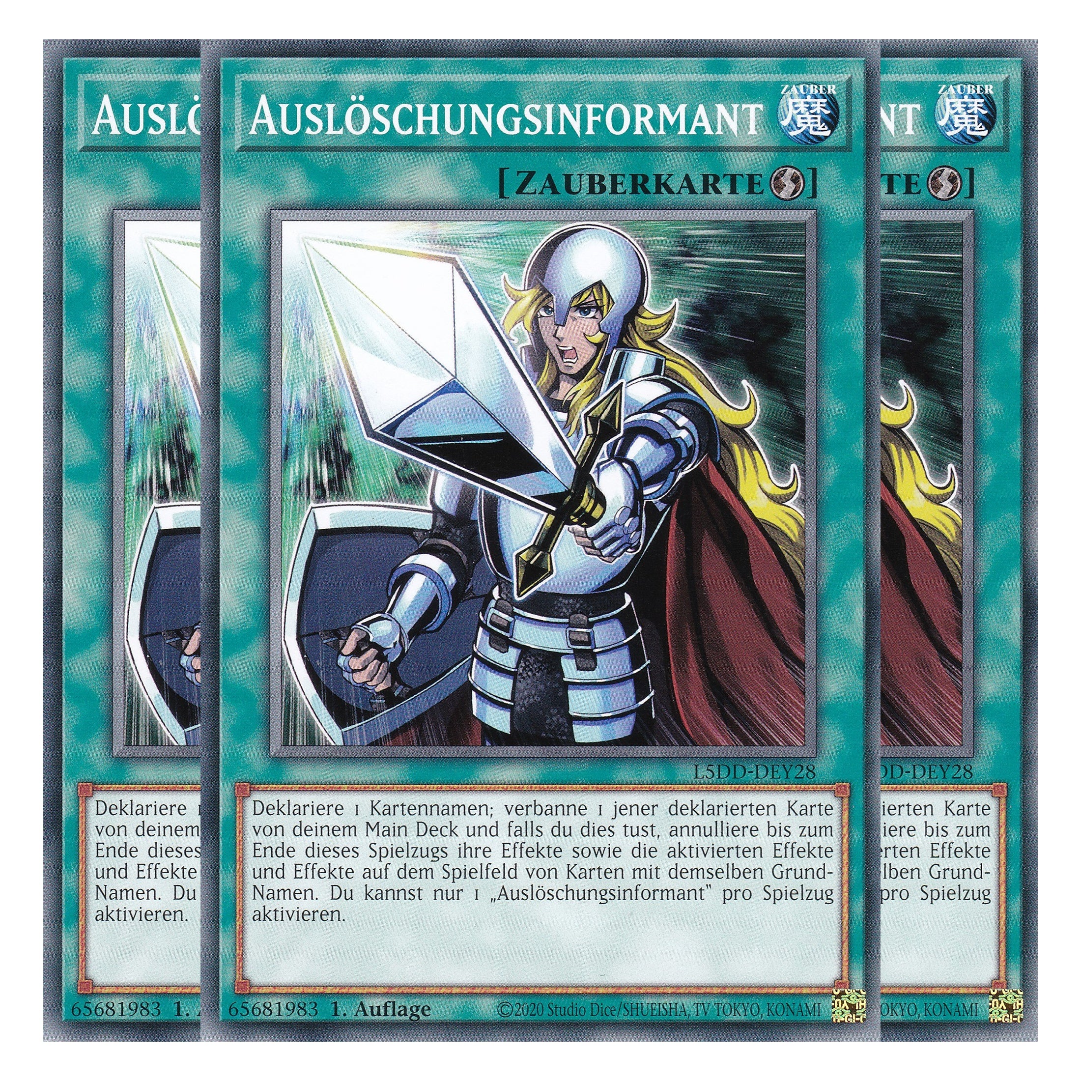 Auslöschungsinformant - L5DD-DEY28 - Common - Deutsch - 1. Auflage - Legendary 5D's Decks - Playset (3 Kopien)