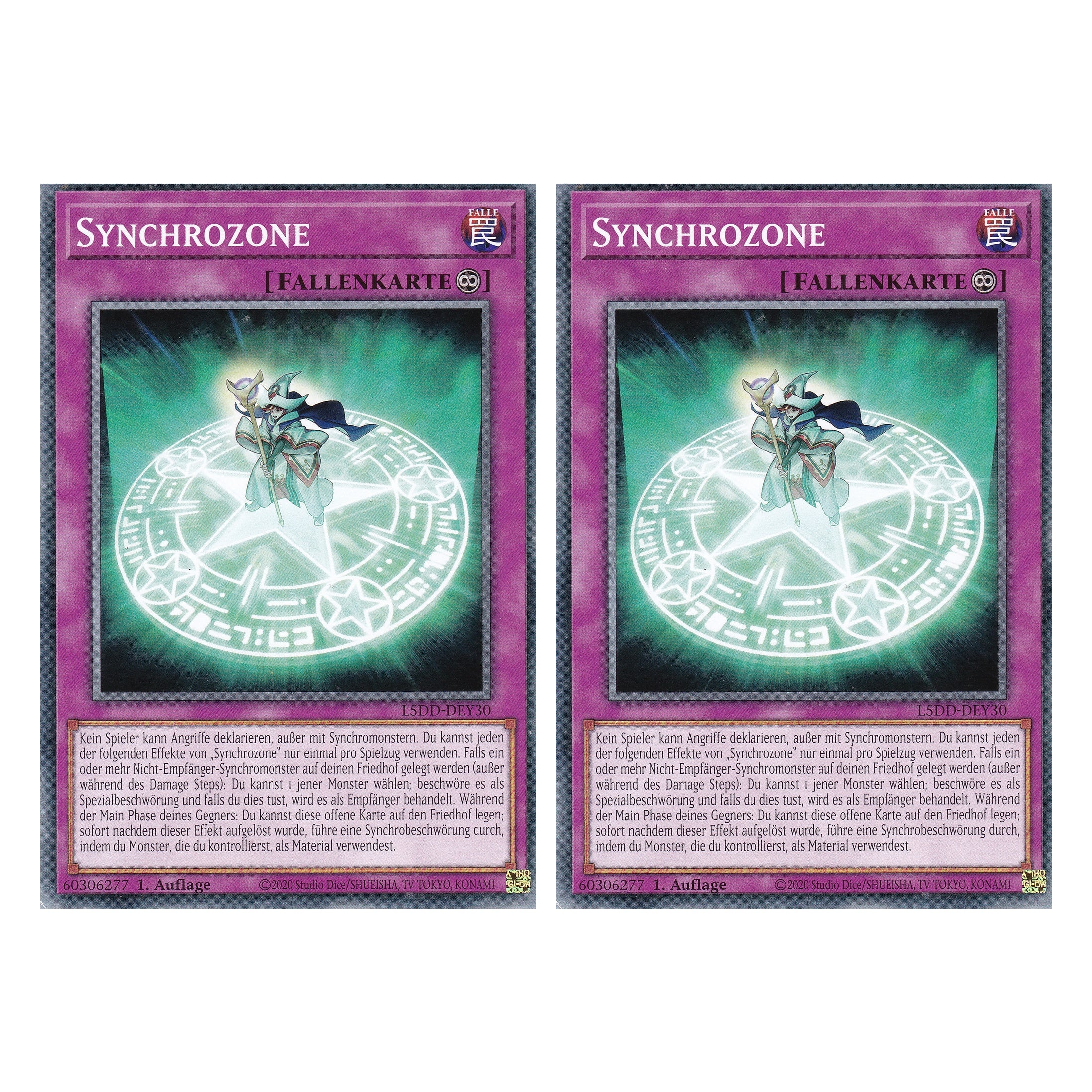 Synchrozone - L5DD-DEY30 - Common - Deutsch - 1. Auflage - Legendary 5D's Decks - Duo Set (2 Stück) - Yu-Gi-Oh!