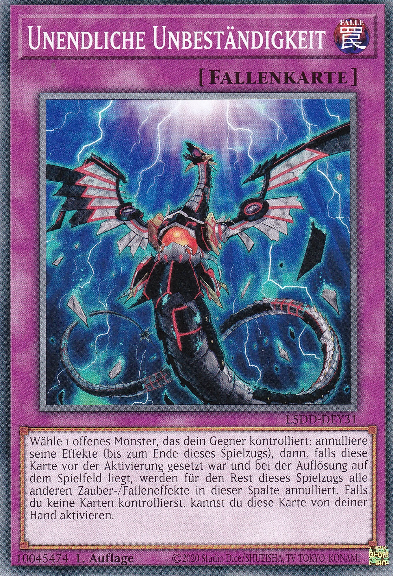 Unendliche Unbeständigkeit – L5DD-Y31 – Common – DE – 1. Auflage – Legendary 5D's Decks