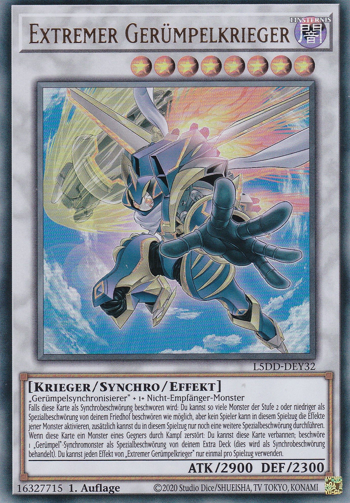 Extremer Gerümpelkrieger – L5DD-Y32 – Ultra Rare – DE – 1. Auflage – Legendary 5D's Decks