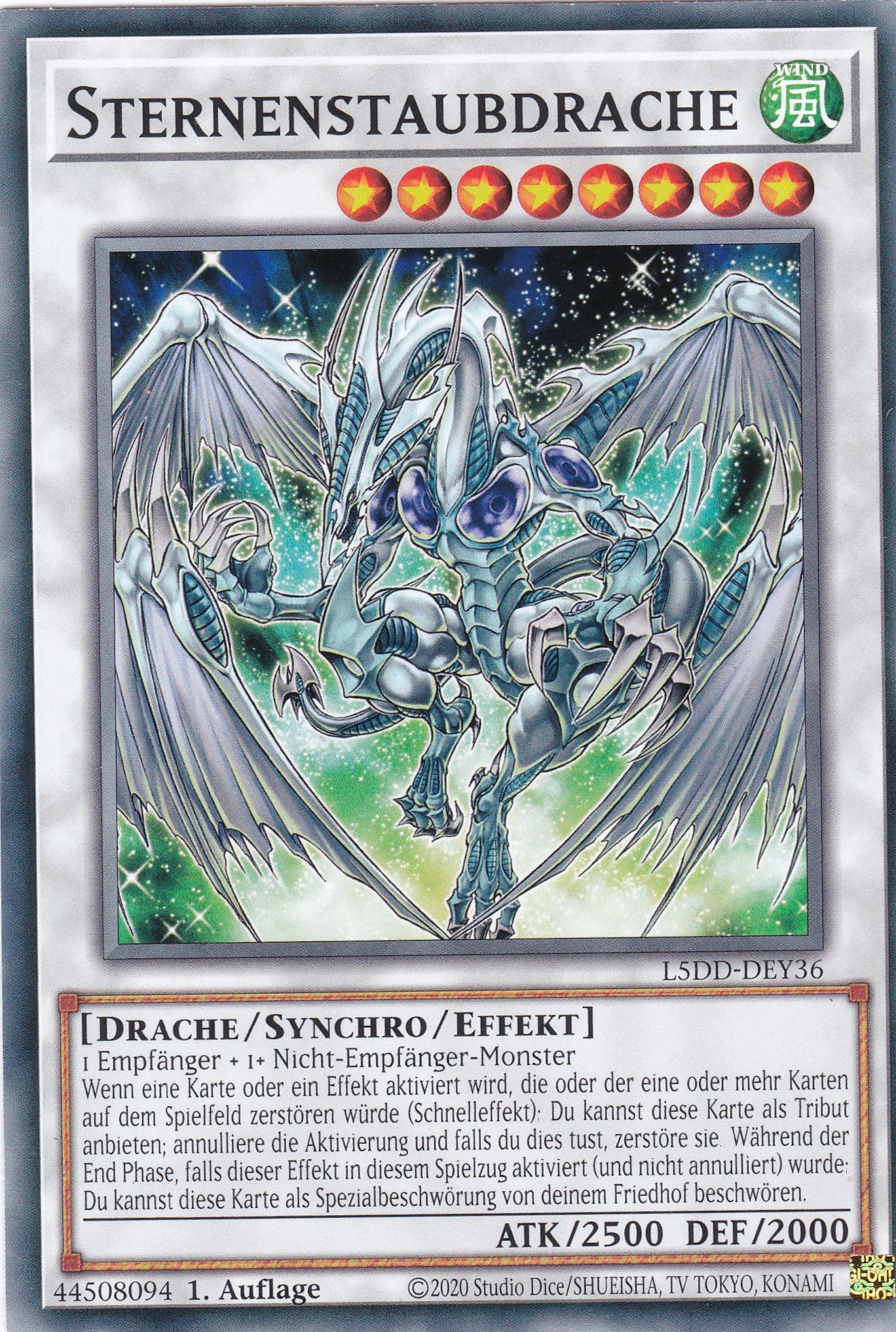 Sternenstaubdrache – L5DD-Y36 – Common – DE – 1. Auflage – Legendary 5D's Decks