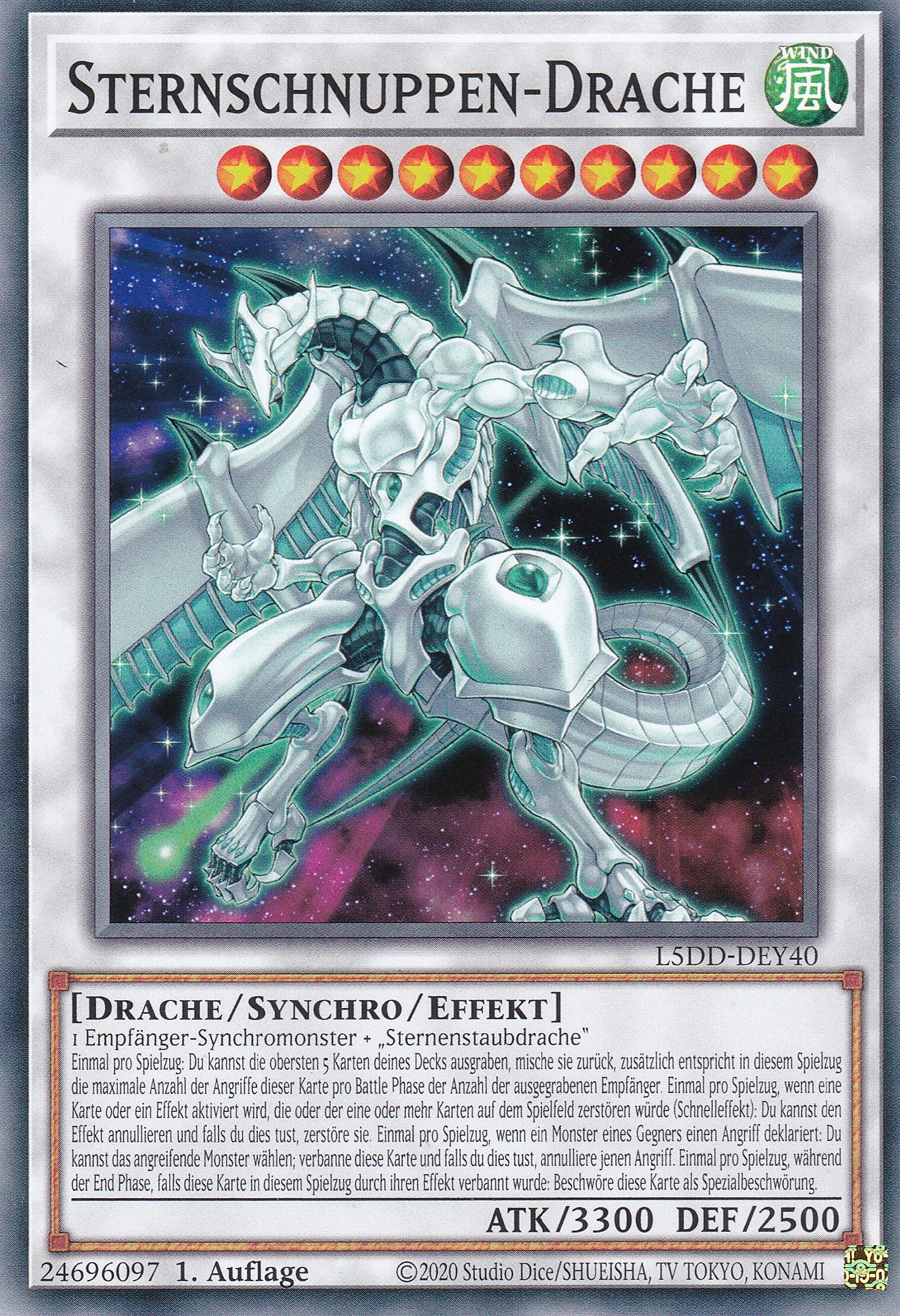 Sternschnuppen-Drache – L5DD-Y40 – Common – DE – 1. Auflage – Legendary 5D's Decks