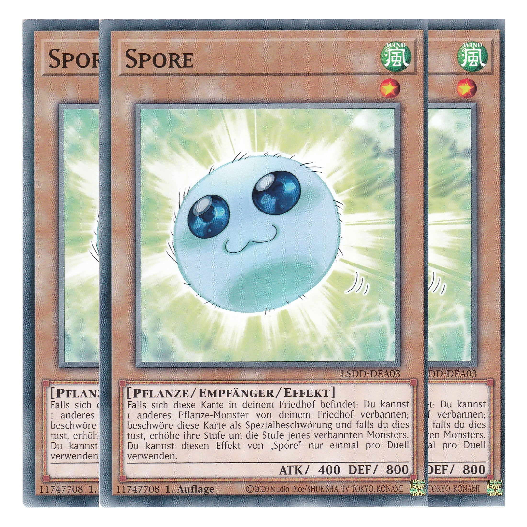 Spore - L5DD-DEA03 - Common - Deutsch - 1. Auflage - Legendary 5D's Decks - Playset (3 Kopien)