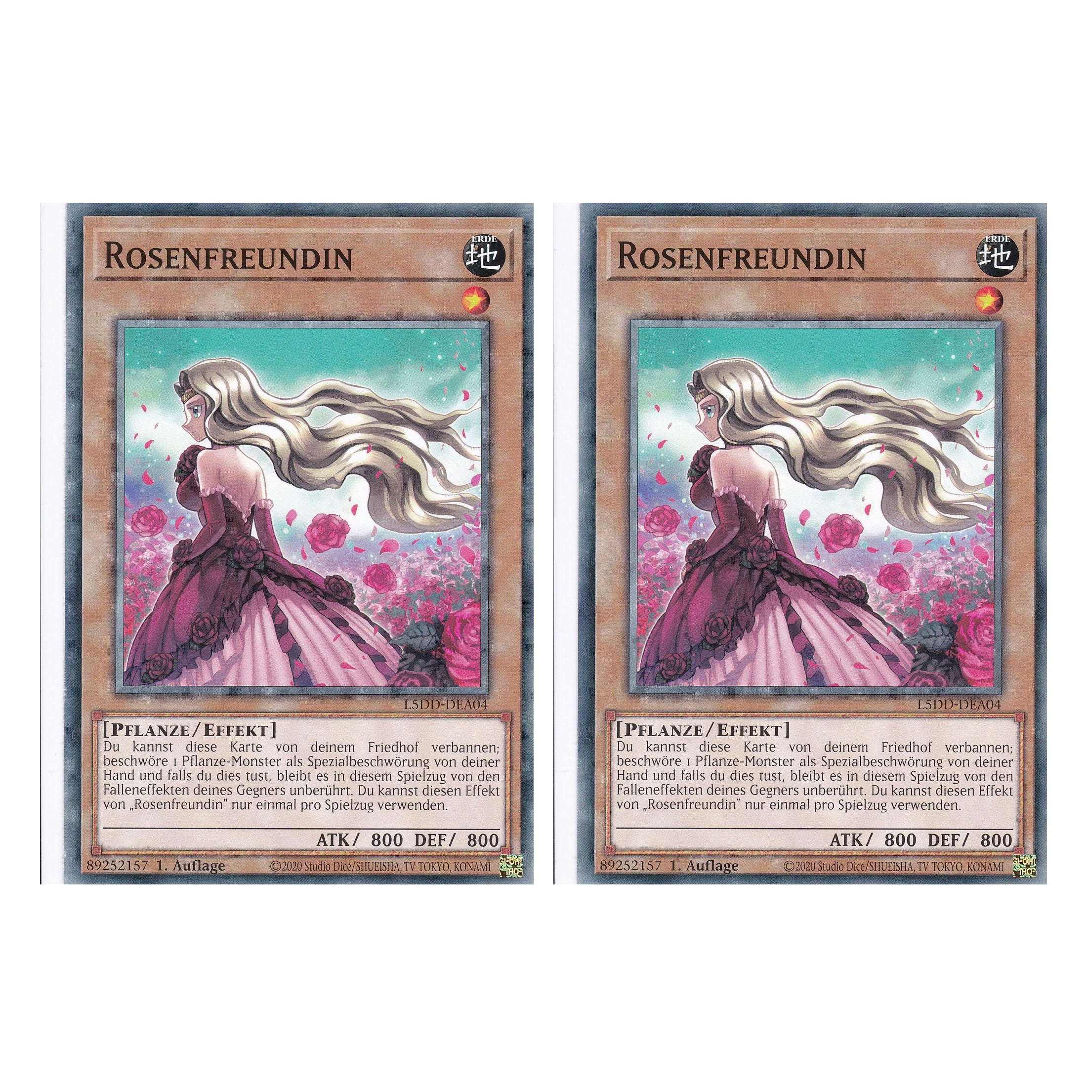 Rosenfreundin - L5DD-DEA04 - Common - Deutsch - 1. Auflage - Legendary 5D's Decks - Duo Set (2 Stück) - Yu-Gi-Oh!