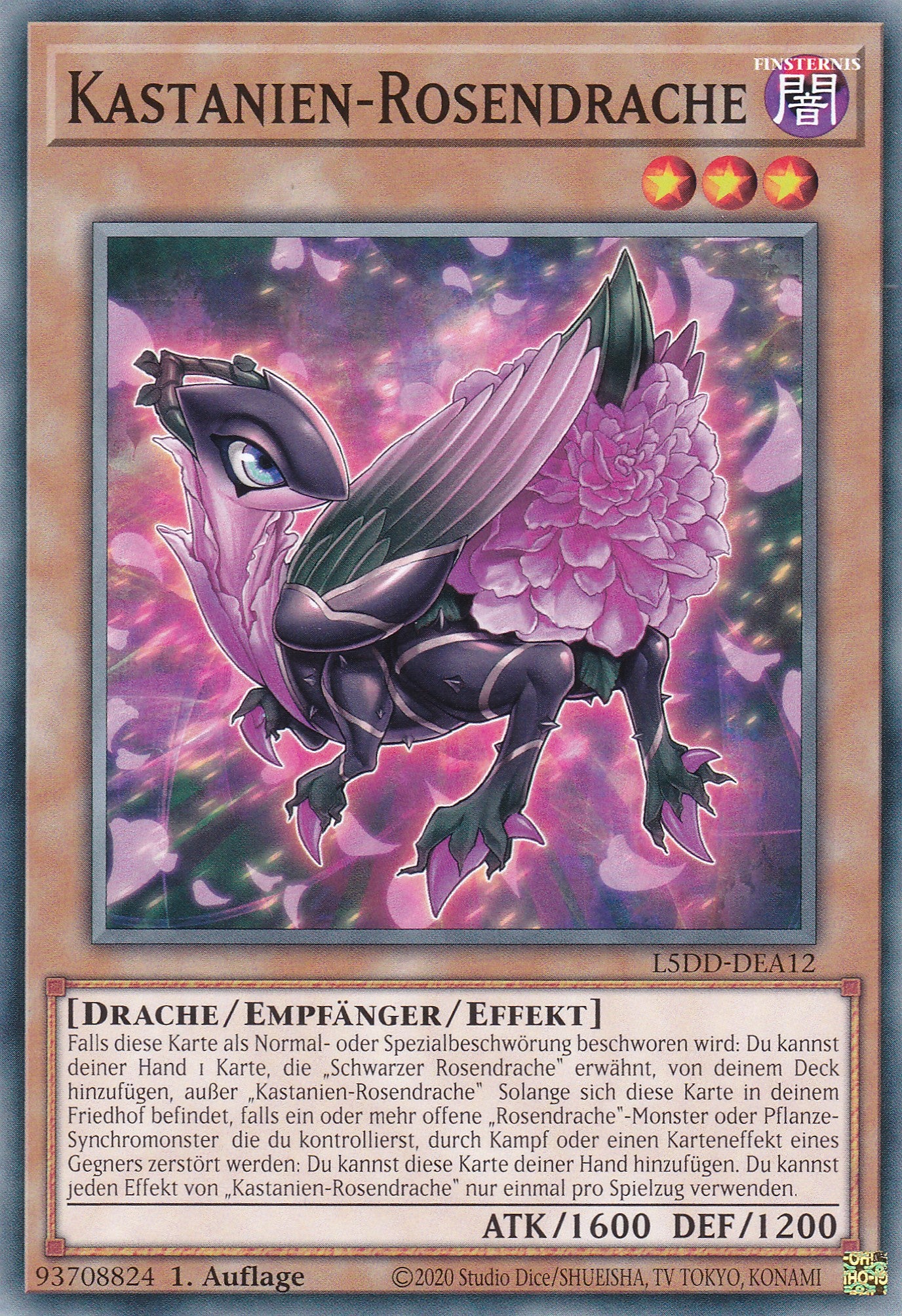 Kastanien-Rosendrache – L5DD-A12 – Common – DE – 1. Auflage – Legendary 5D's Decks