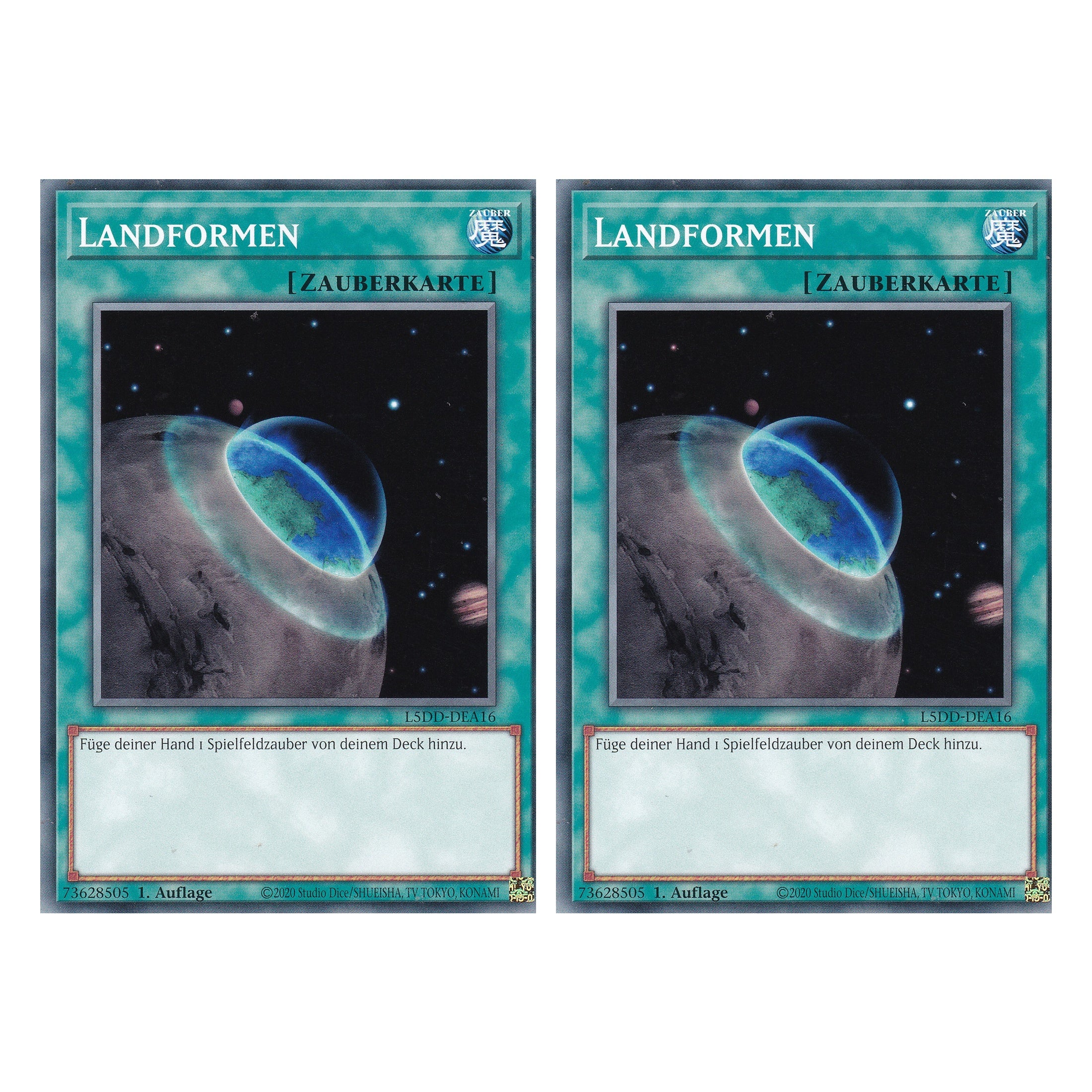 Landformen - L5DD-DEA16 - Common - Deutsch - 1. Auflage - Legendary 5D's Decks - Duo Set (2 Stück) - Yu-Gi-Oh!