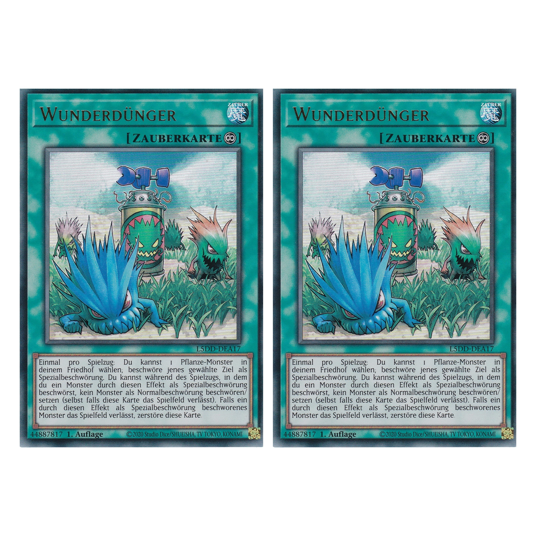 Wunderdünger (V.1 - Ultra Rare) - L5DD-DEA17 - Ultra Rare - Deutsch - 1. Auflage - Legendary 5D's Decks - Duo Set (2 Stück) - Yu-Gi-Oh!