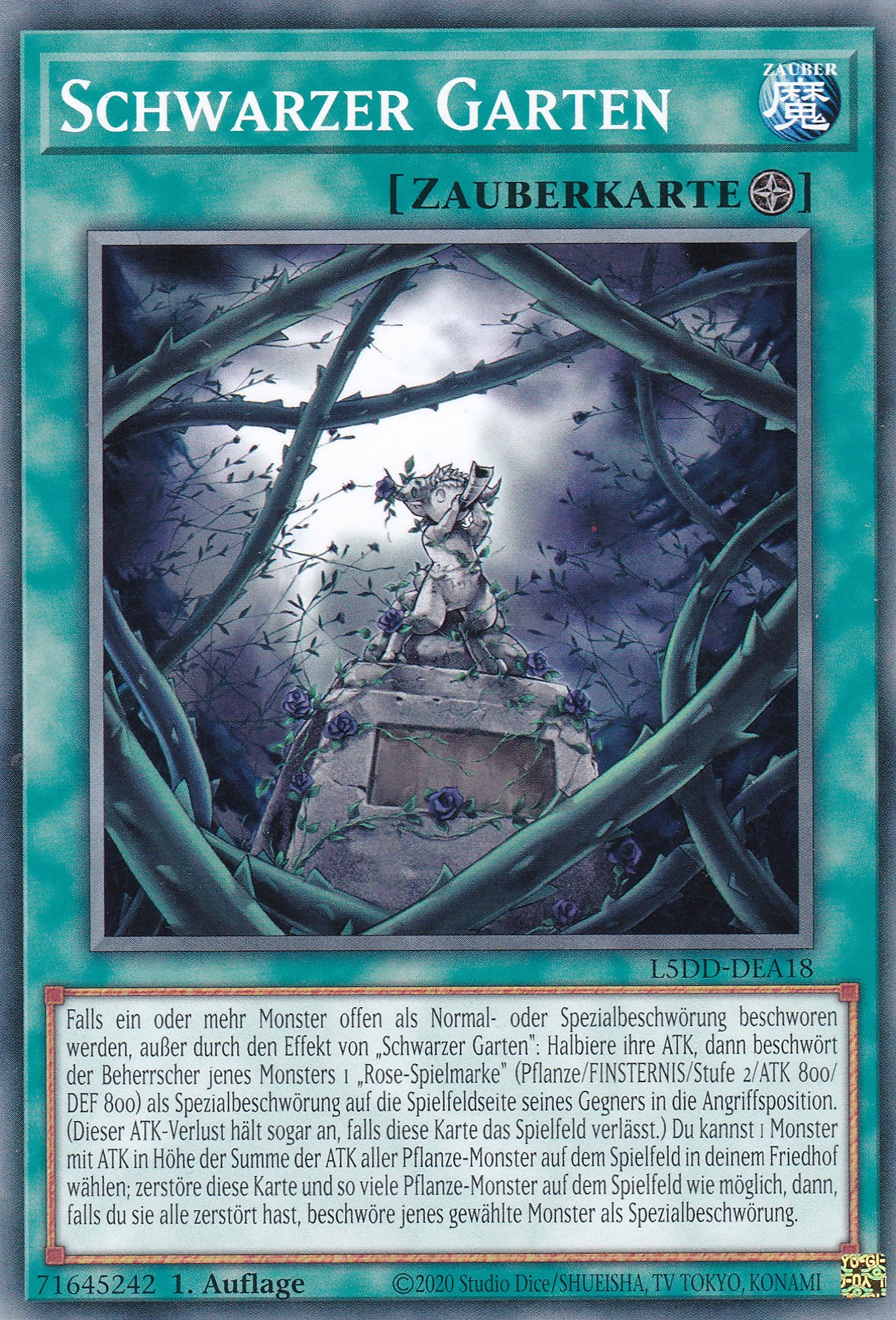 Schwarzer Garten (V.2 – Common) – L5DD-A18 – Common – DE – 1. Auflage - Legendary 5D's Decks