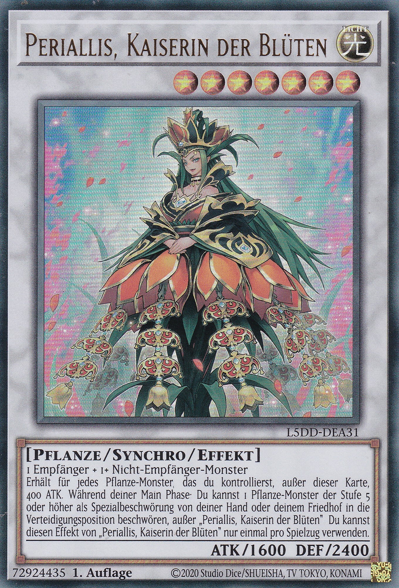 Periallis, Kaiserin der Blüten – L5DD-A31 – Ultra Rare – DE – 1. Auflage – Legendary 5D's Decks