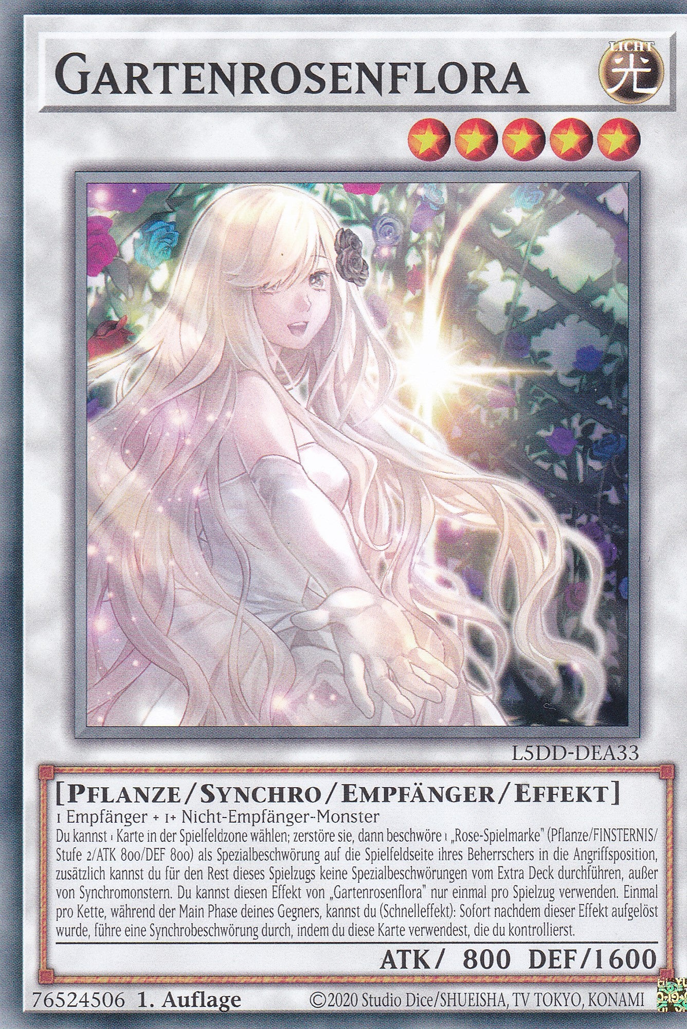 Gartenrosenflora – L5DD-A33 – Common – DE – 1. Auflage – Legendary 5D's Decks