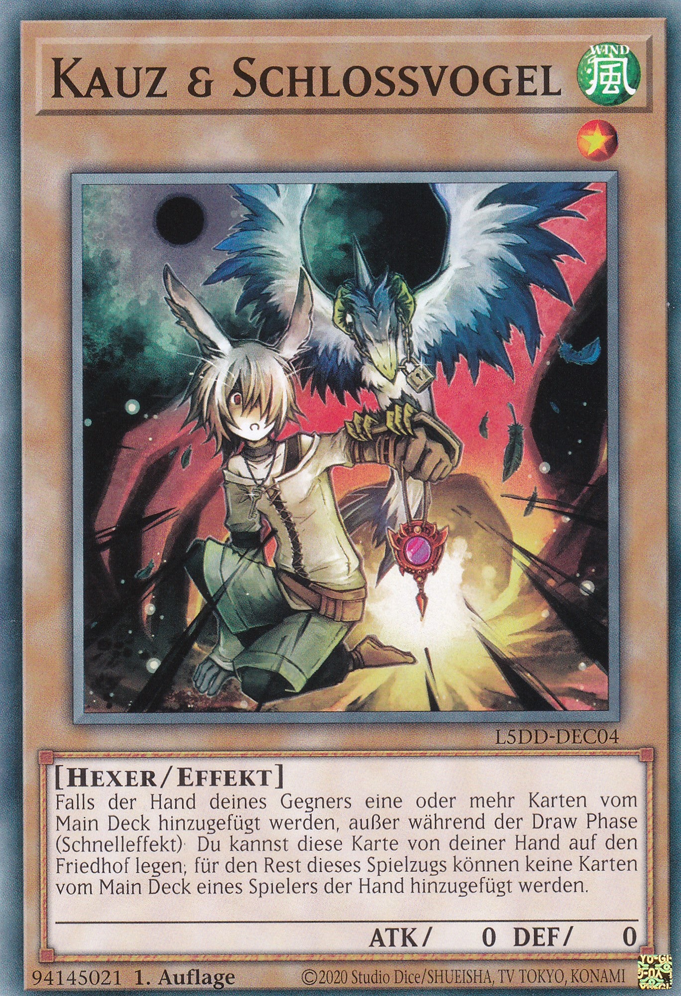 Kauz & Schlossvogel – L5DD-C04 – Common – DE – 1. Auflage – Legendary 5D's Decks