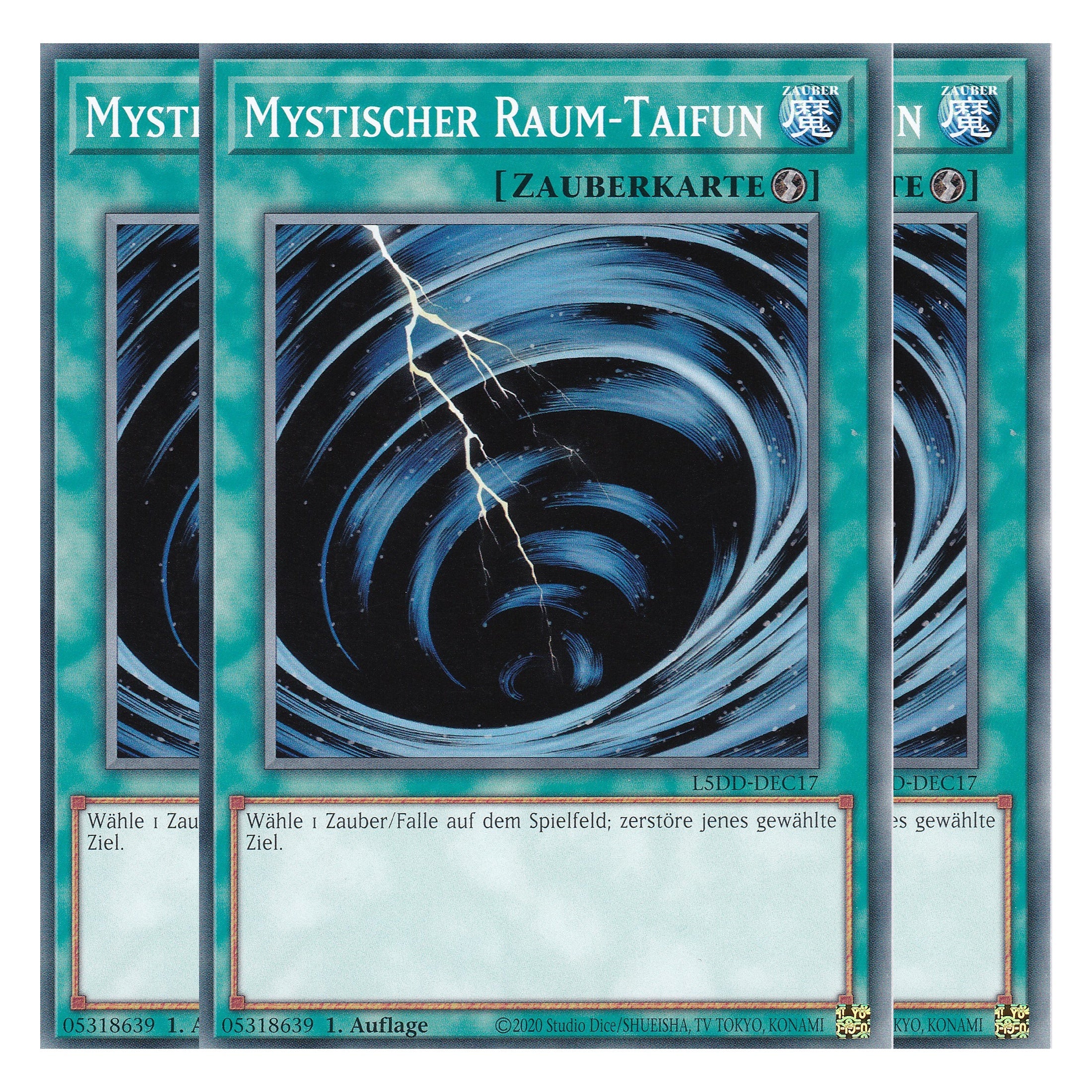 Mystischer Raum-Taifun - L5DD-DEC17 - Common - Deutsch - 1. Auflage - Legendary 5D's Decks - Playset (3 Kopien) - Yu-Gi-Oh!