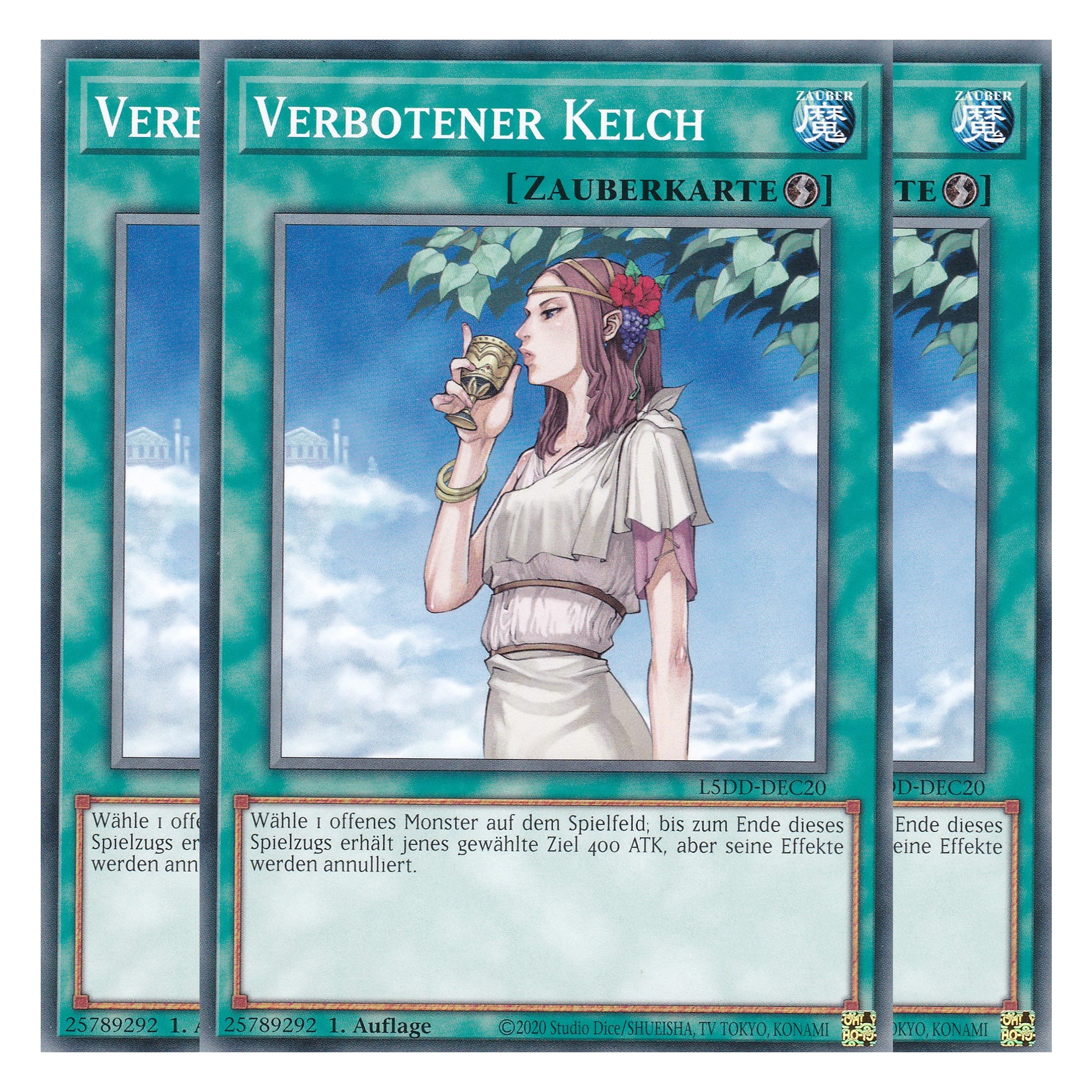 Verbotener Kelch - L5DD-DEC20 - Common - Deutsch - 1. Auflage - Legendary 5D's Decks - Playset (3 Kopien) - Yu-Gi-Oh!