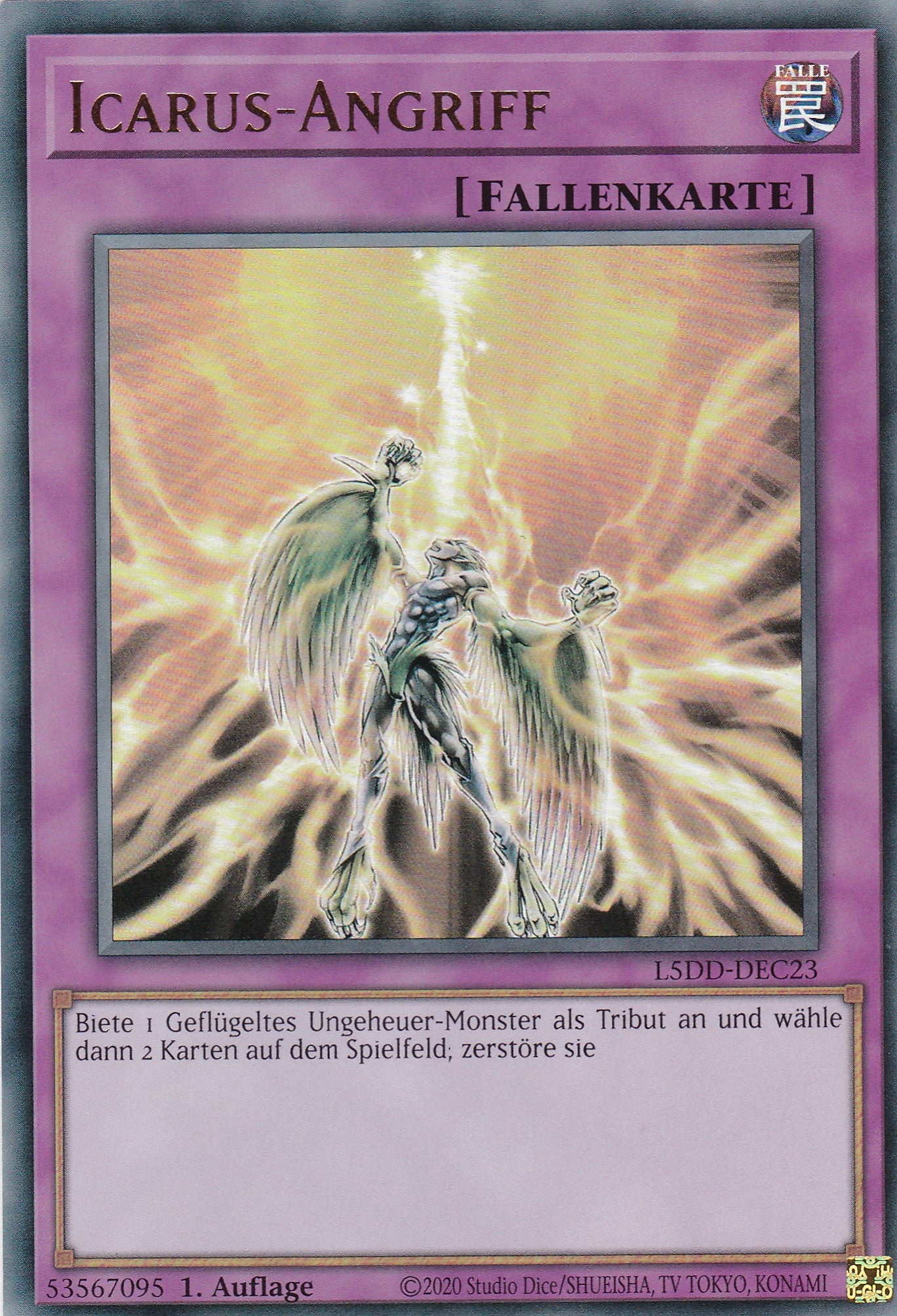 Icarus-Angriff – L5DD-C23 – Common – DE – 1. Auflage – Legendary 5D's Decks