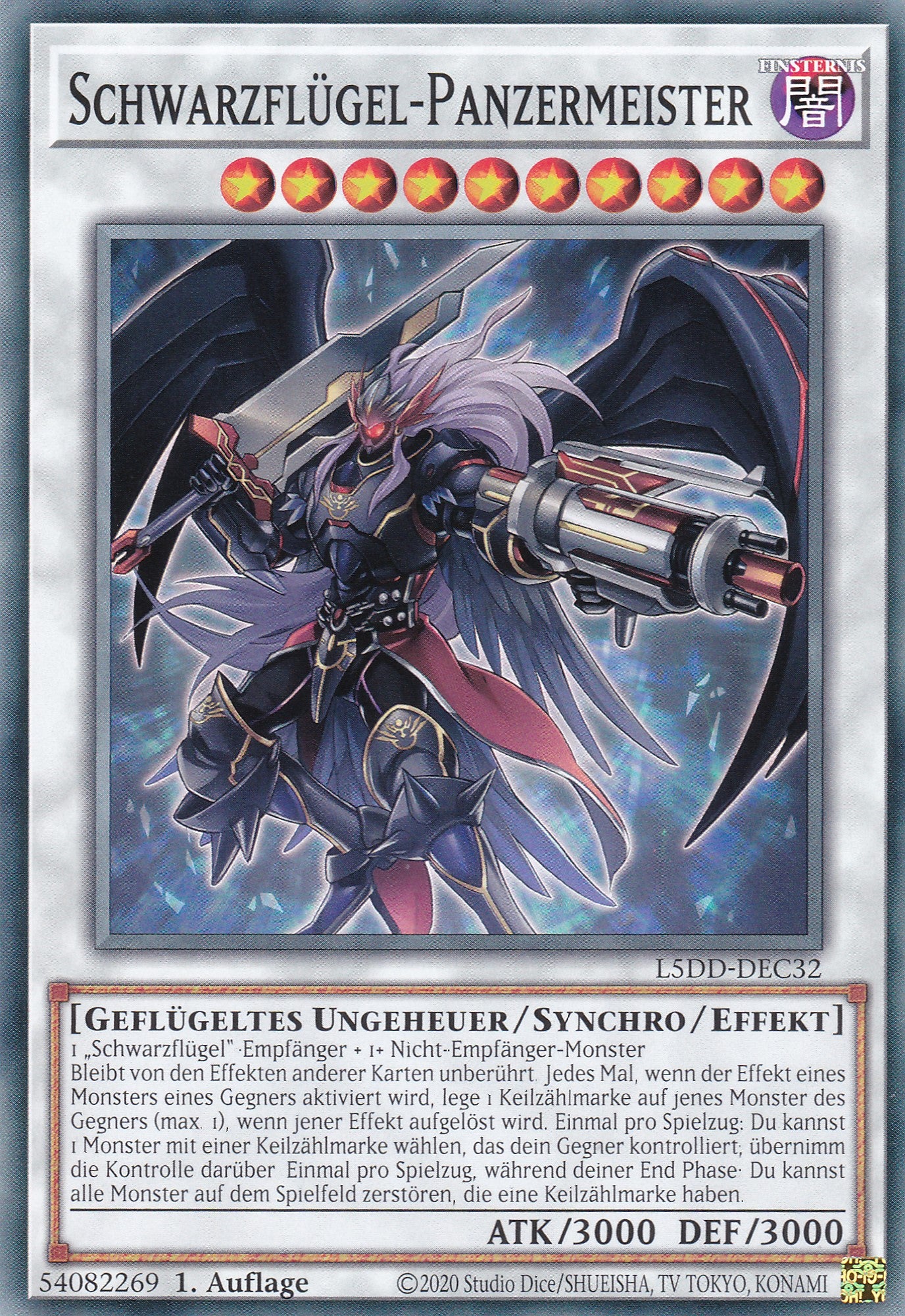 Schwarzflügel-Panzermeister – L5DD-C32 – Common – DE – 1. Auflage – Legendary 5D's Decks