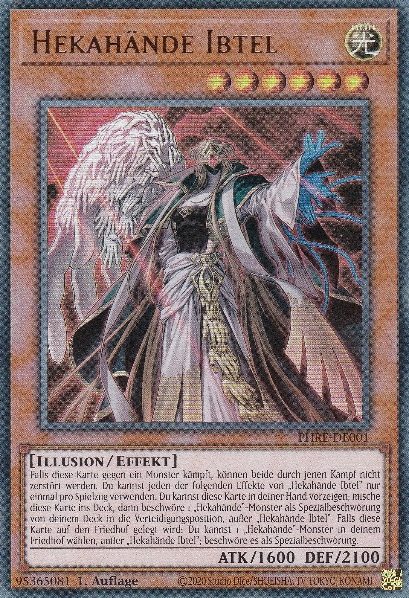 Hekahände Ibtel – PHRE-DE001 – Ultra Rare – 1. Auflage – Deutsch – Phantom Revenge
