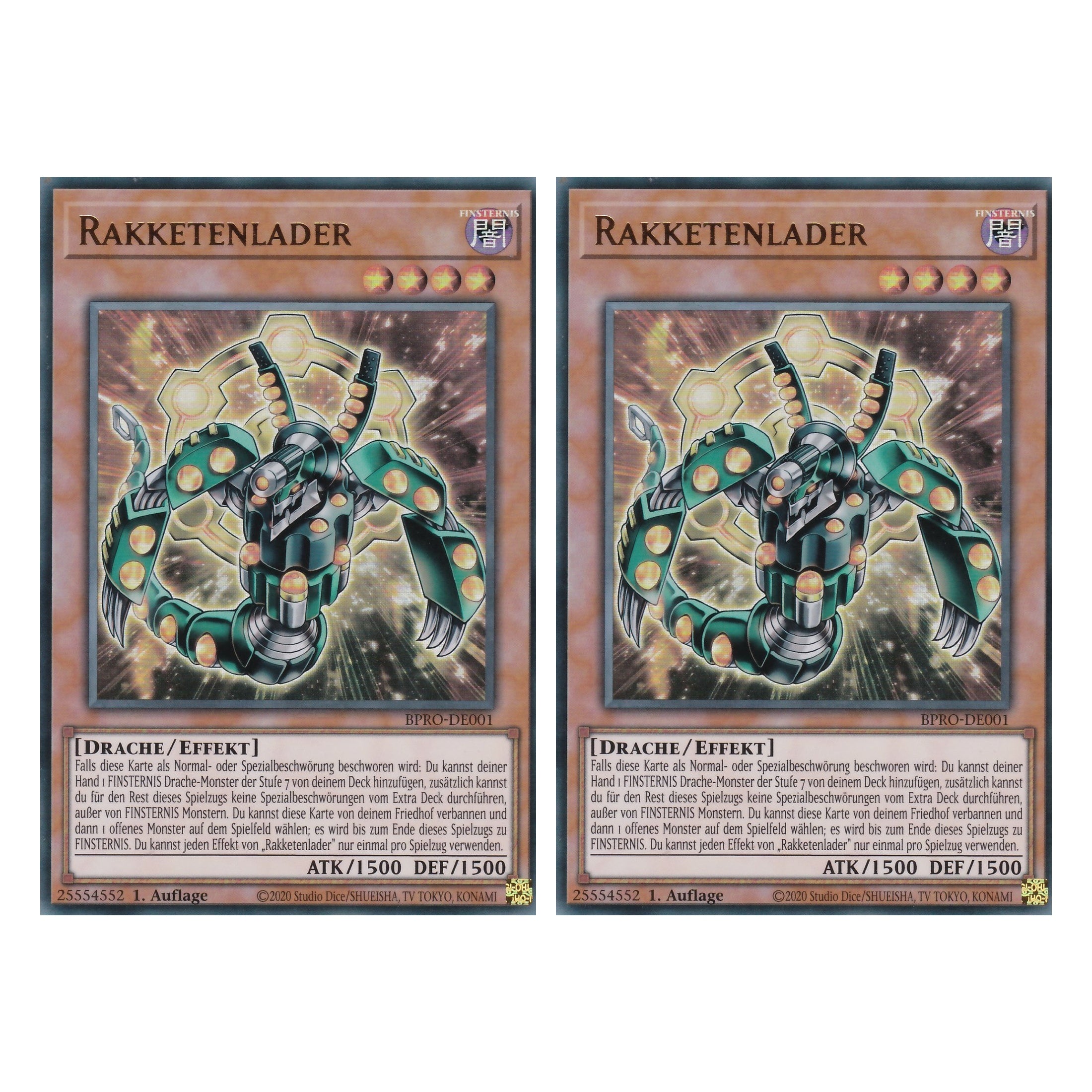 Rakketenlader - BPRO-DE001 - Ultra Rare - Deutsch - 1. Auflage - Burst Protocol - Duo Set (2 Stück) - Yu-Gi-Oh!
