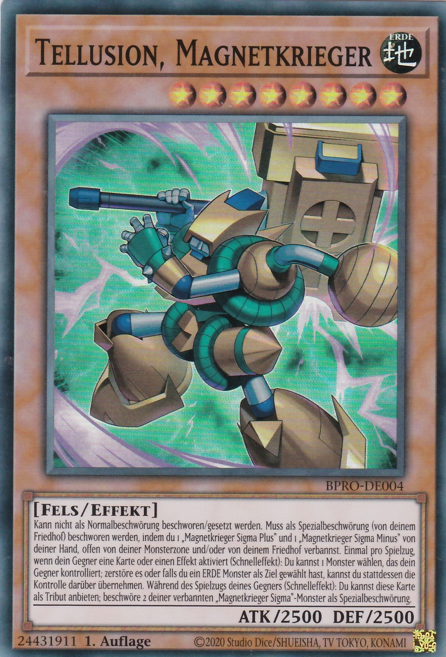 Tellusion Magnetkrieger - BPRO-DE004 - Super Rare - Deutsch - 1. Auflage - Burst Protocol - Yugioh