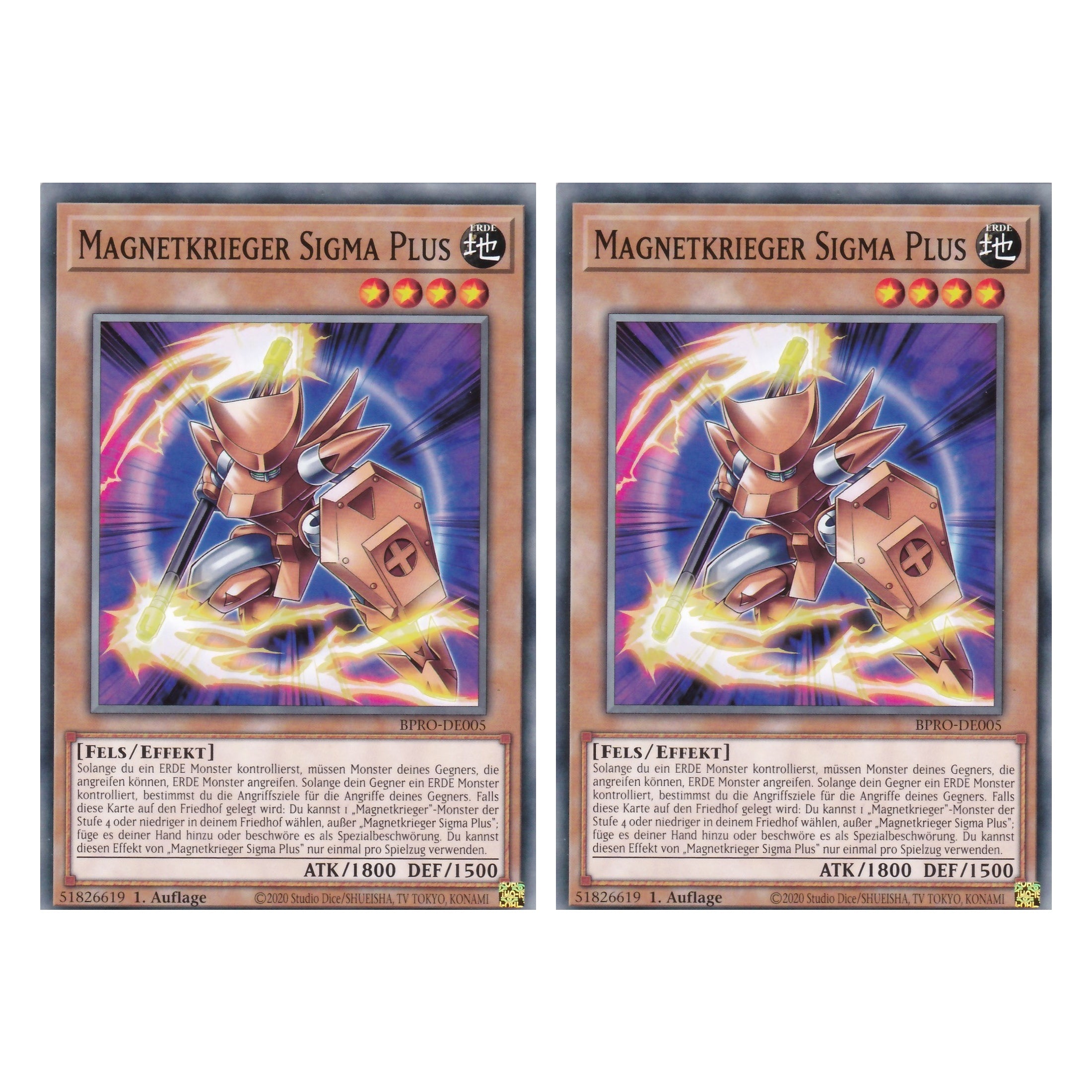 Magnetkrieger Sigma Puls - BPRO-DE005 - Common - Deutsch - 1. Auflage - Burst Protocol - Duo Set (2 Stück) - Yu-Gi-Oh!