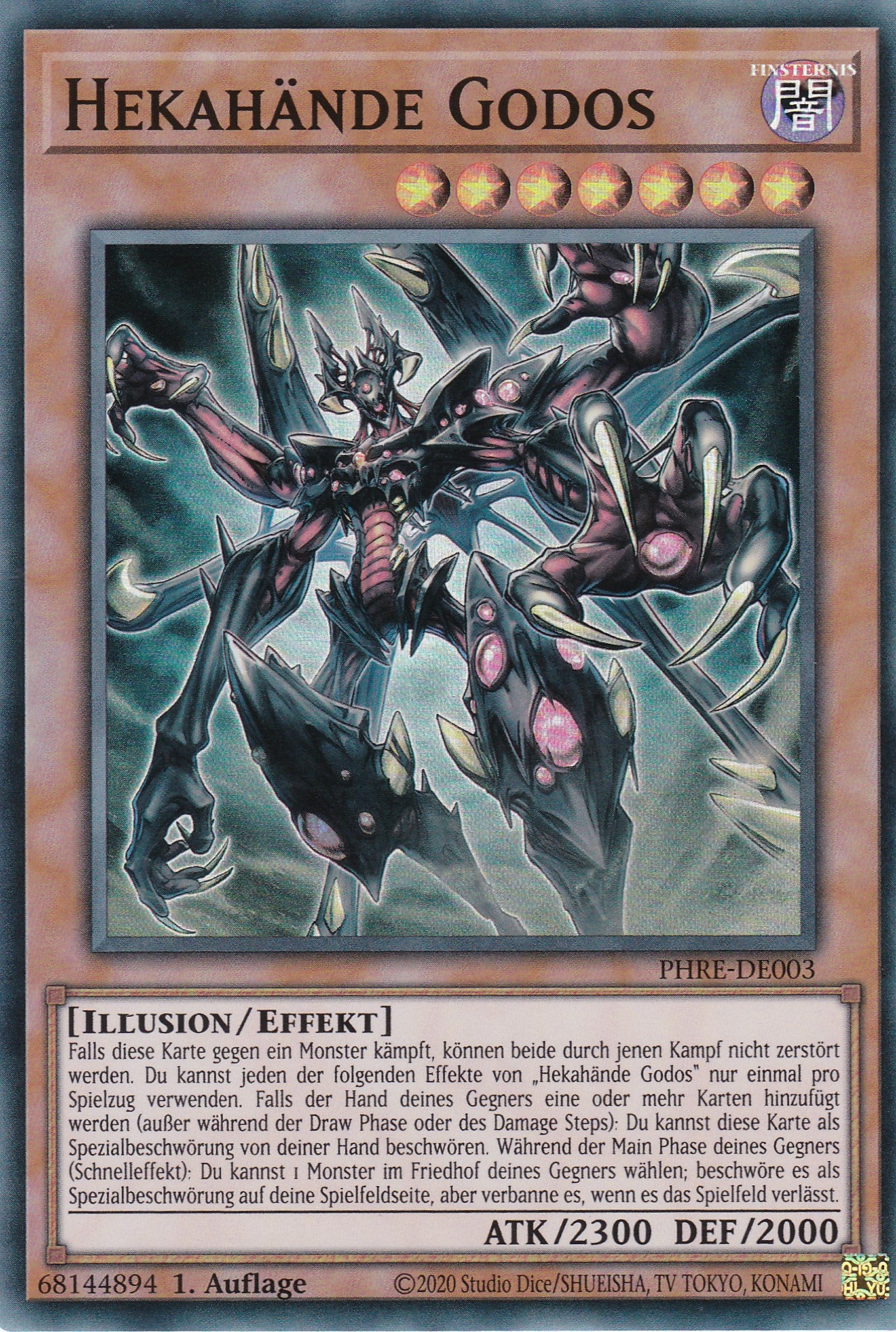 Hekahände Godos – PHRE-DE003 – Super Rare – 1. Auflage – Deutsch – Phantom Revenge