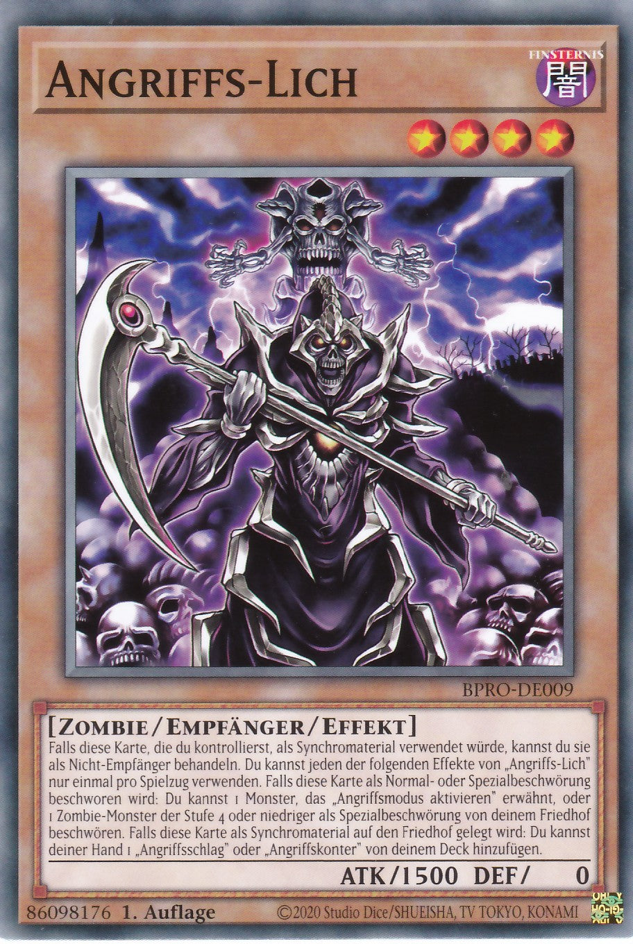Angriffs-Lich - BPRO-DE009 - Common - Deutsch - 1. Auflage - Burst Protocol - Yugioh