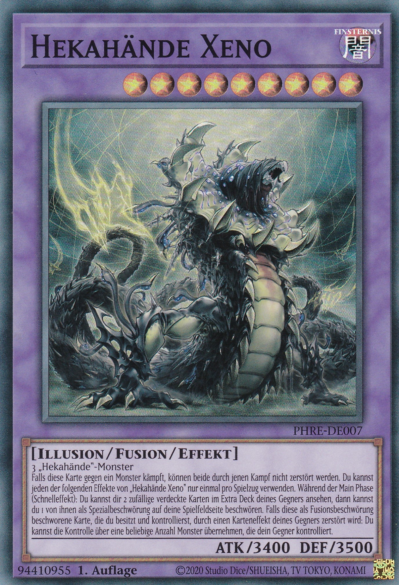 Hekahände Xeno – PHRE-DE007 – Super Rare – 1. Auflage – Deutsch – Phantom Revenge